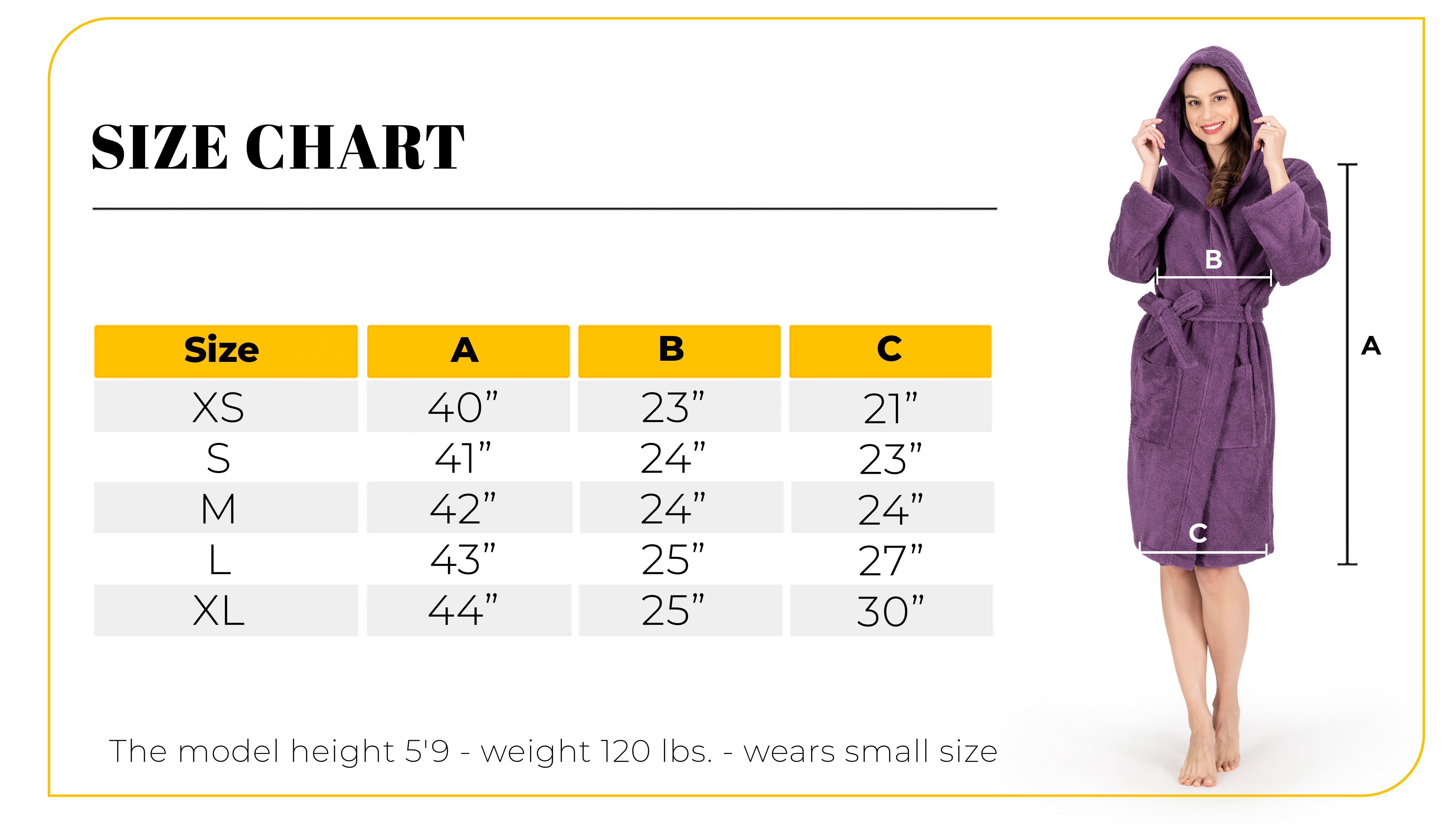 CTT Unisex Bathrobe, 100% Turkish Cotton Hooded Terry Robe, High Absorbent & Quick Dry