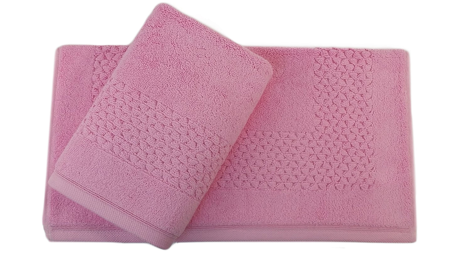 Hardwick Jacquard Turkish Cotton Bath Mat - 2 Pieces