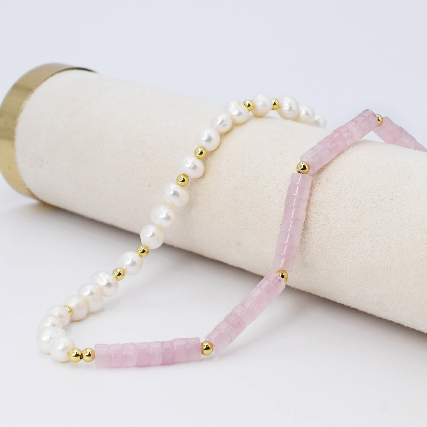 Pretty In Pink Gemstone Necklace