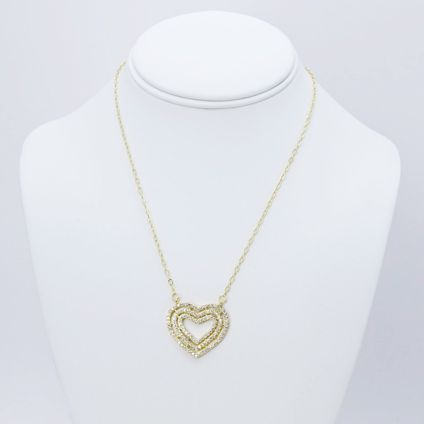 Pure Love Crystal Gold Necklace