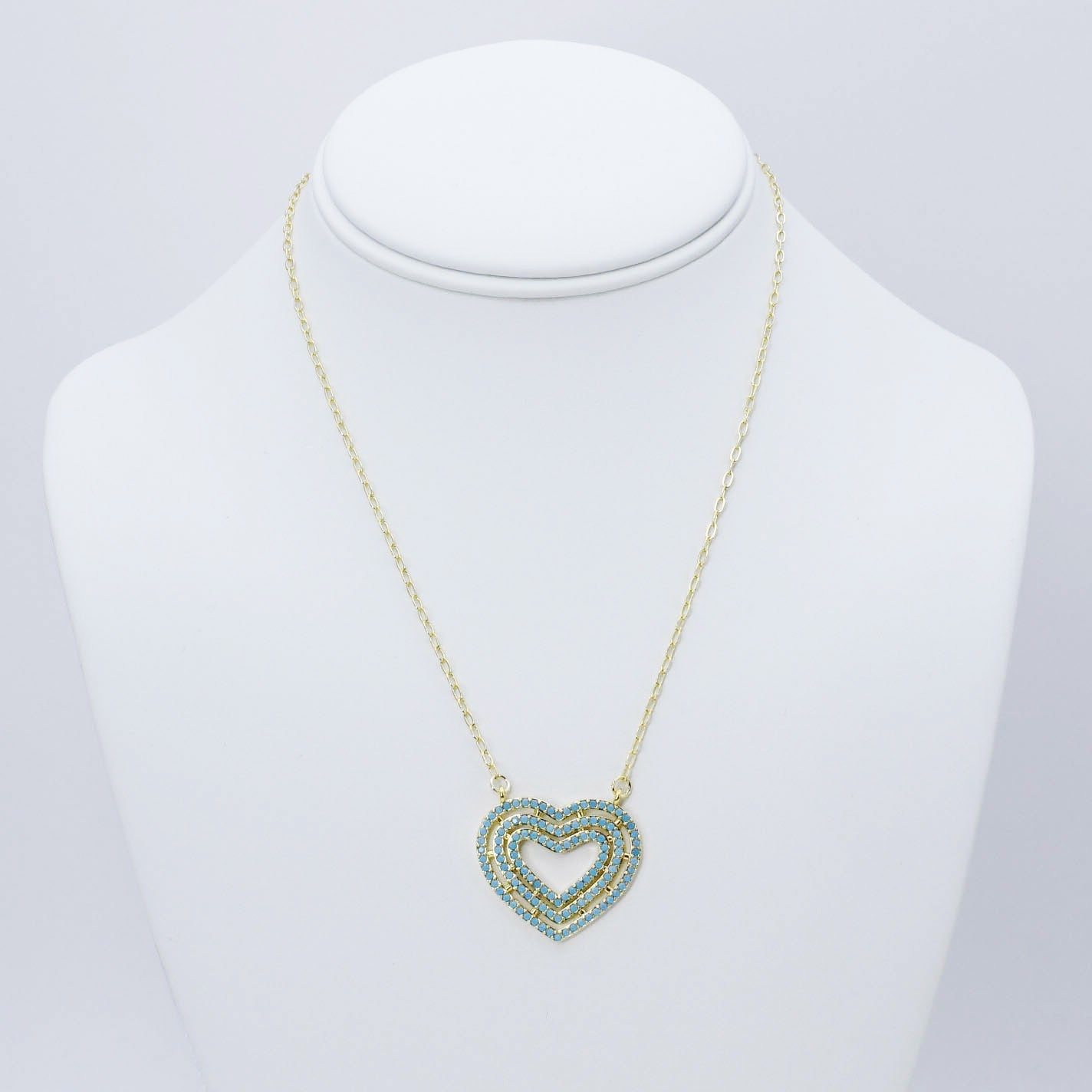 Pure Love Crystal Turquoise Necklace