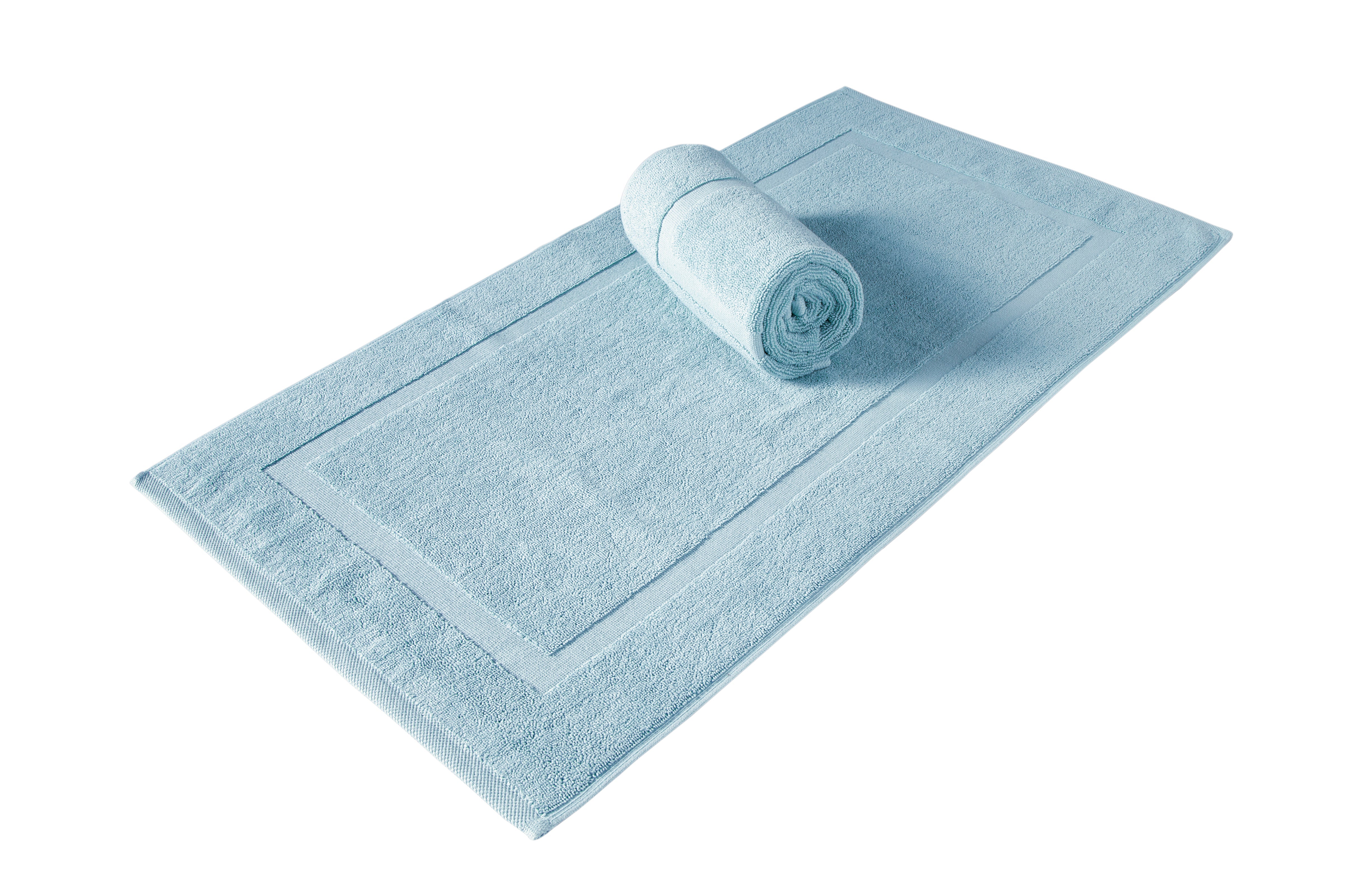 Cambridge Panel Bath Mats Pack of 2, Turkish Cotton Hotel & Spa Bath Rug Set, 900 GSM, 20"x34"