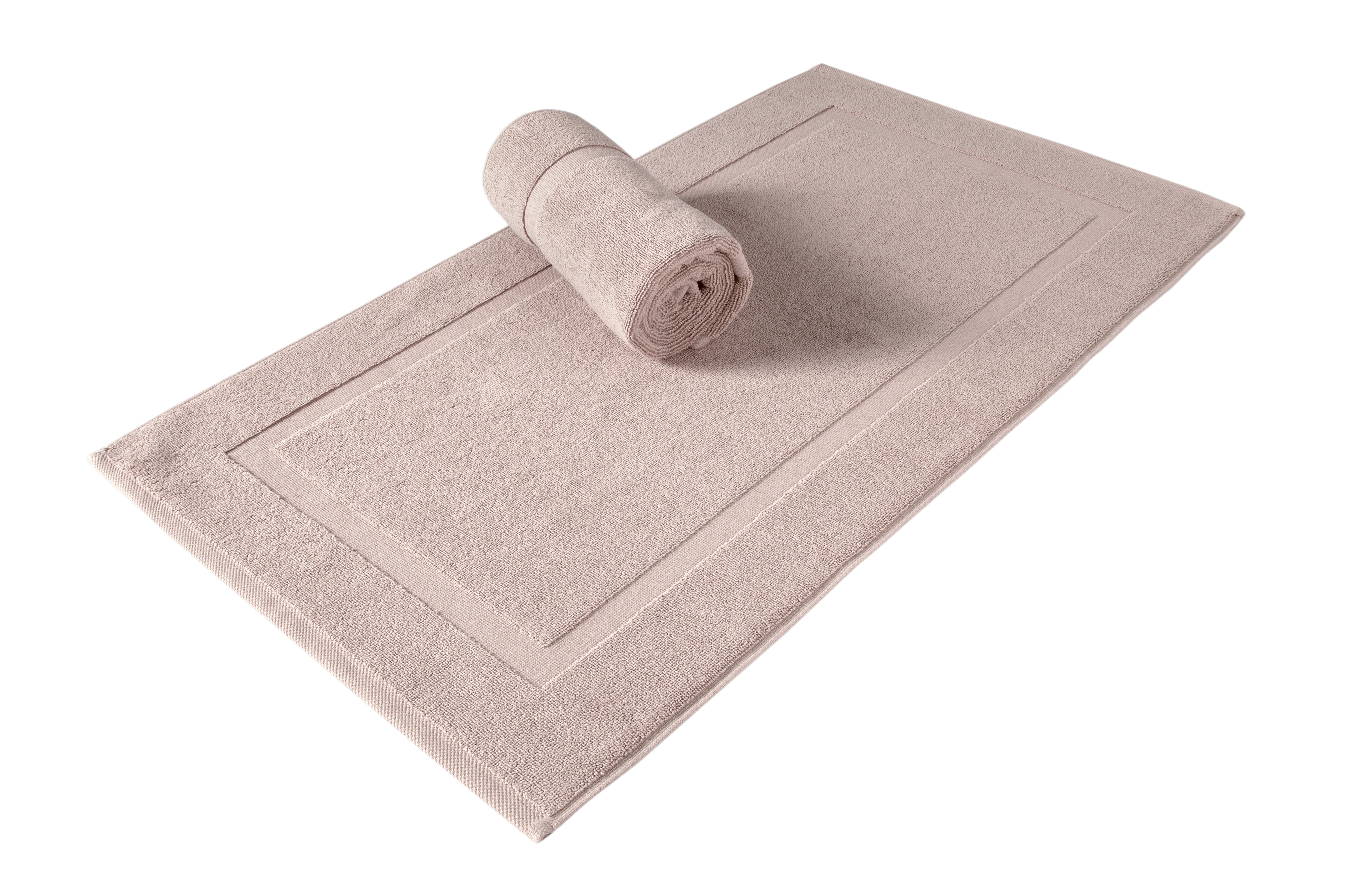Cambridge Panel Bath Mats Pack of 2, Turkish Cotton Hotel & Spa Bath Rug Set, 900 GSM, 20"x34"