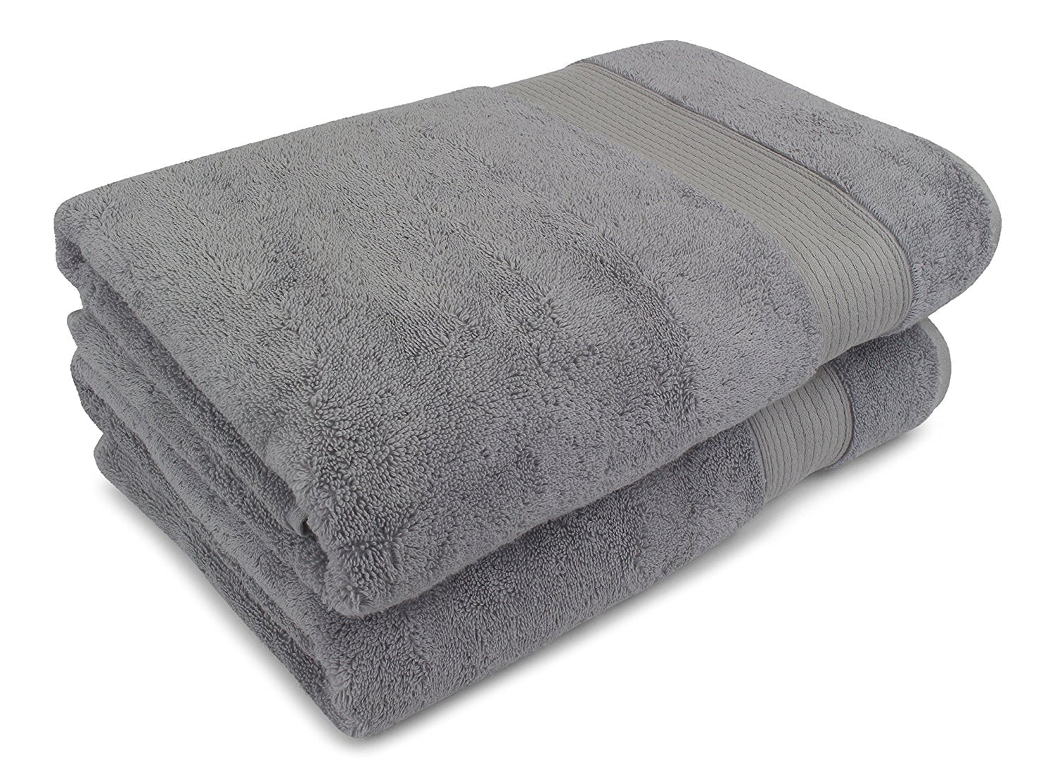 Silk and Turkish Cotton Blended Bath Sheet Towels - 2 Pieces