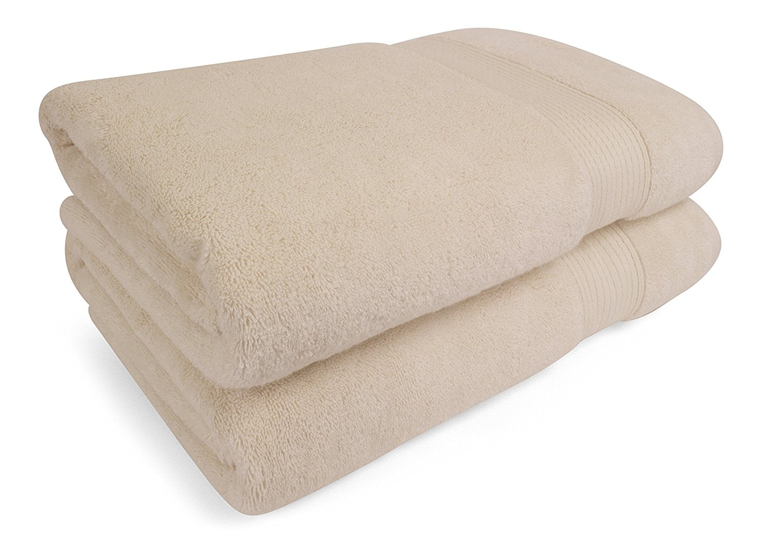 Silk and Turkish Cotton Blended Bath Sheet Towels - 2 Pieces