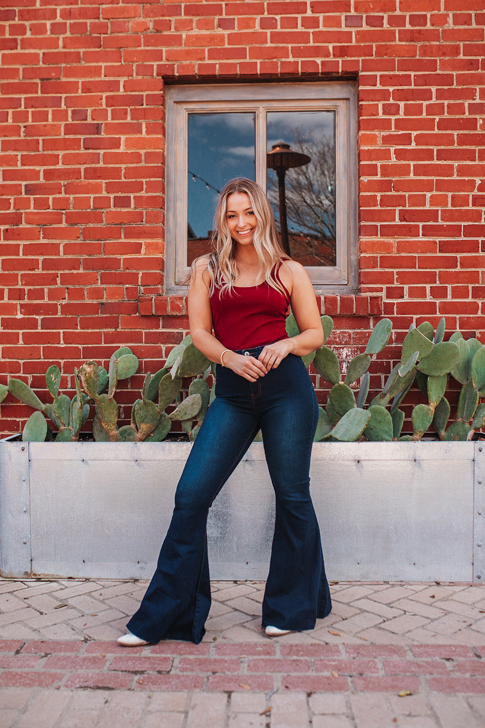 Moonshine High-Waisted Flare Jeans - Dark Wash