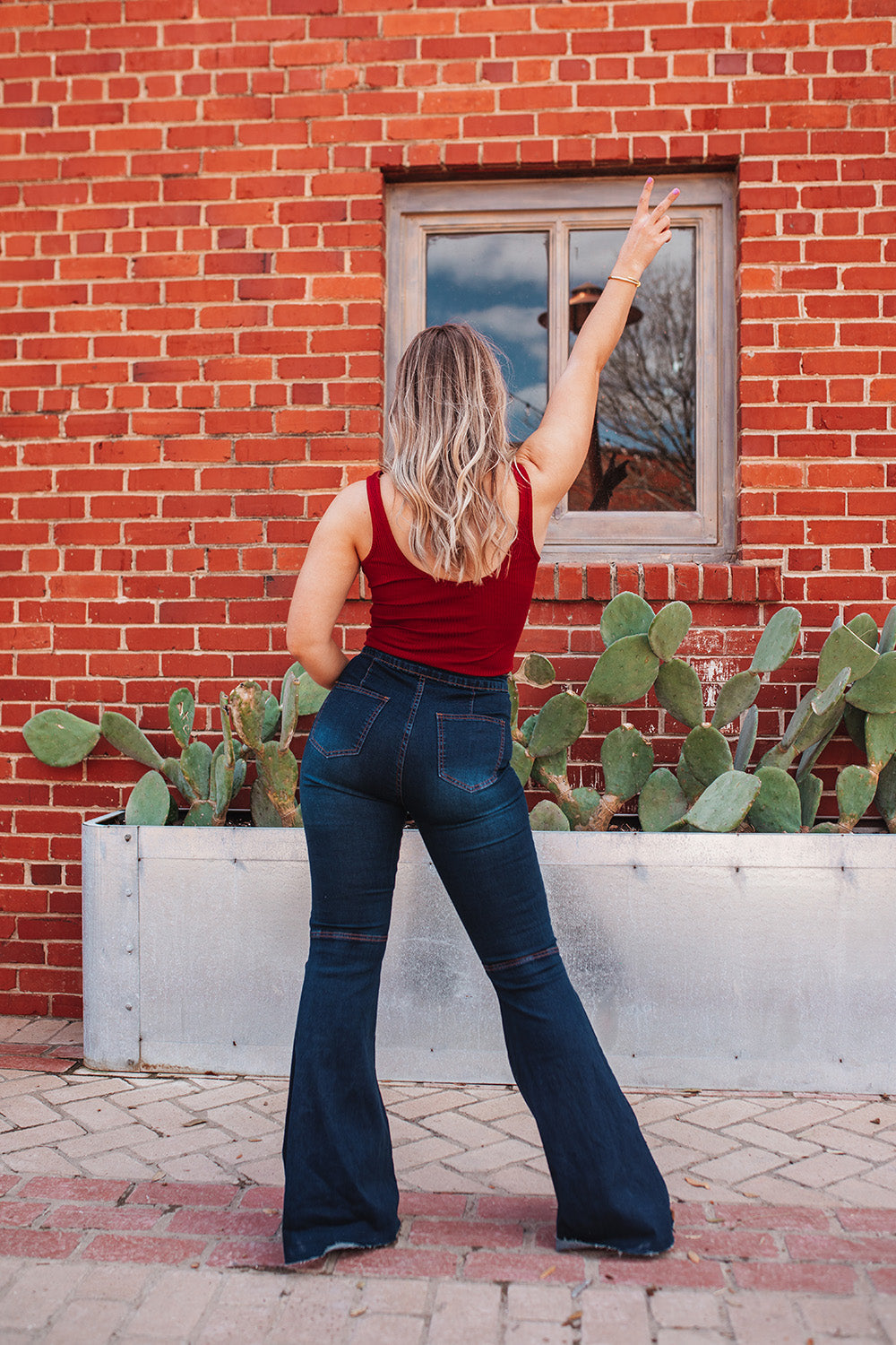 Moonshine High-Waisted Flare Jeans - Dark Wash