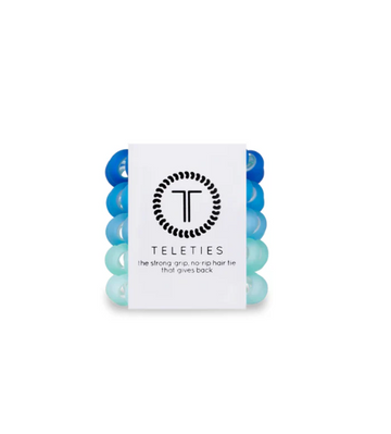 Teleties Tiny Ponytail Holder - Cobalt