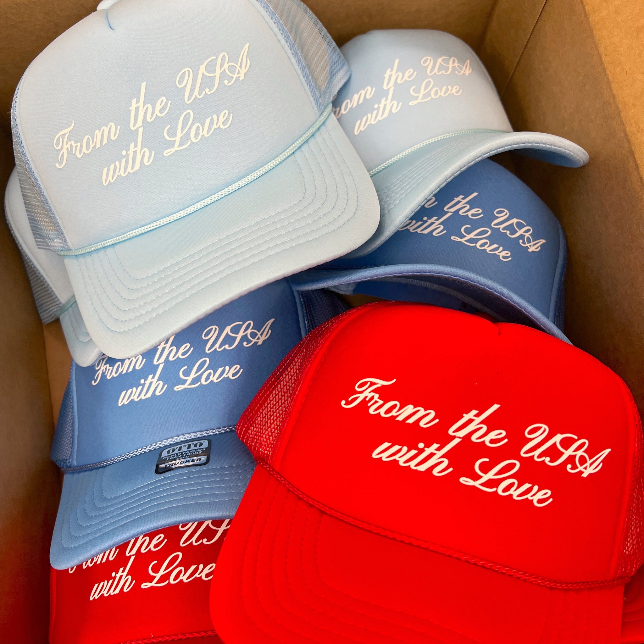From The USA With Love - Foam Trucker Hat