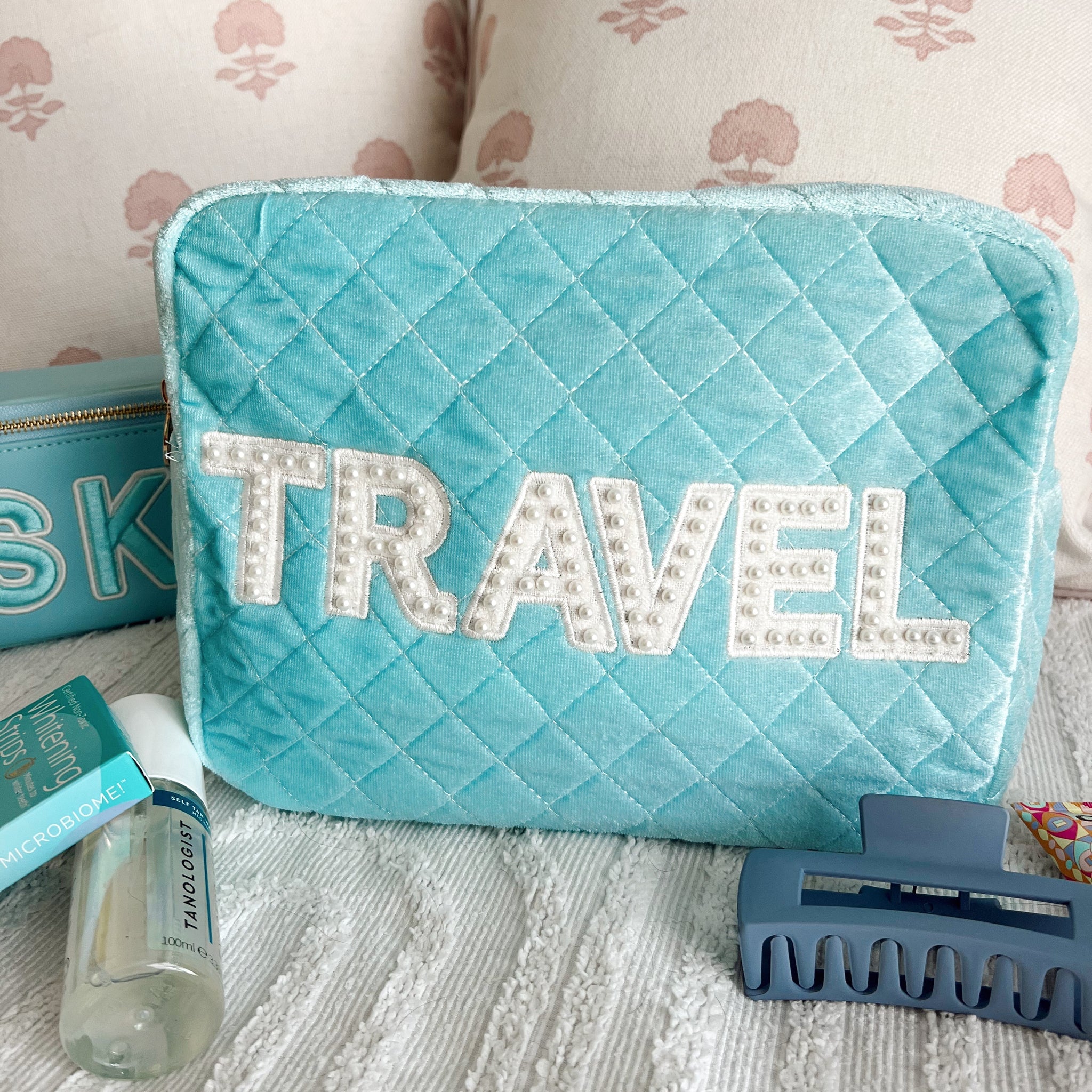 Travel XL - Baby Blue Velvet