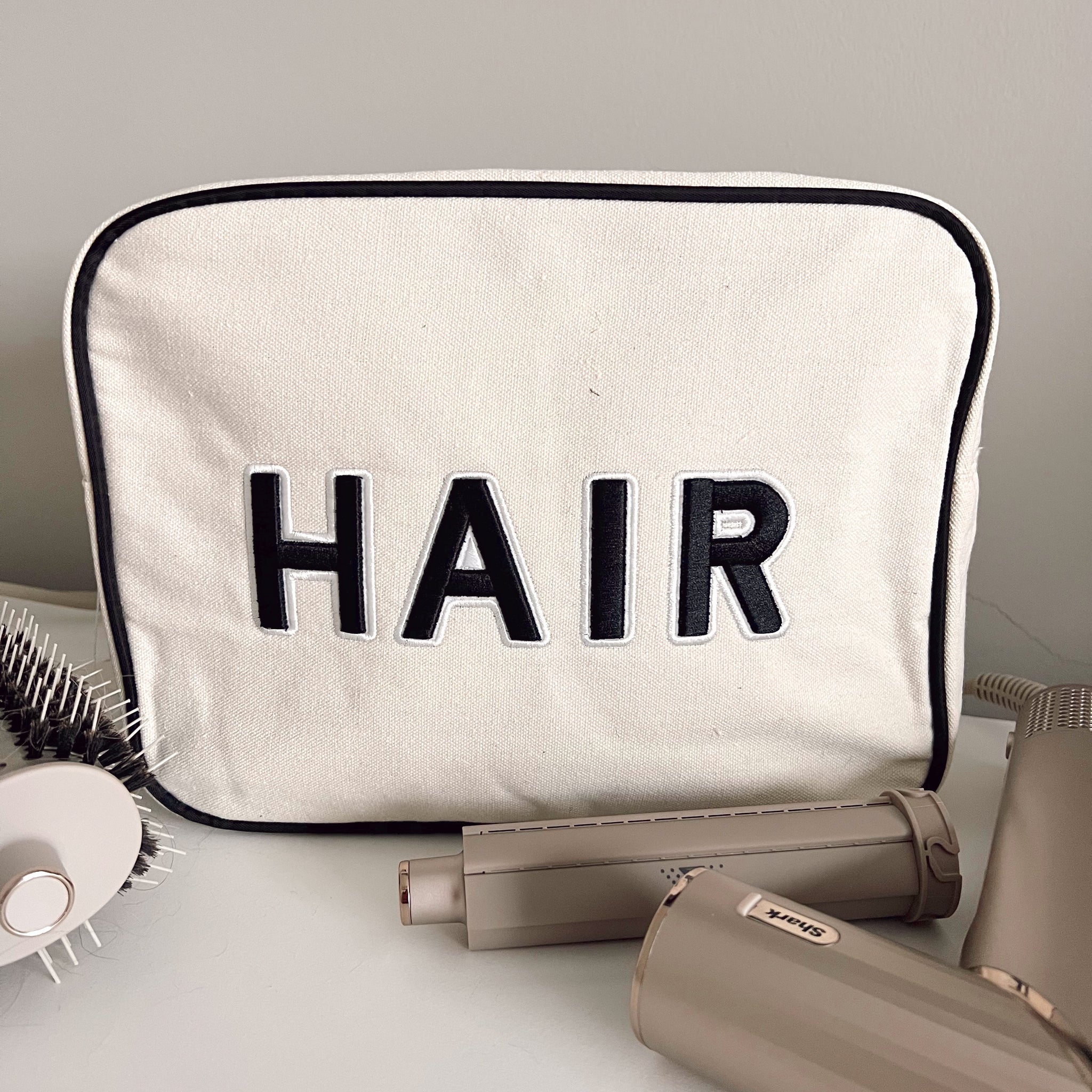 Hair Canvas XL Bag - Black Trim