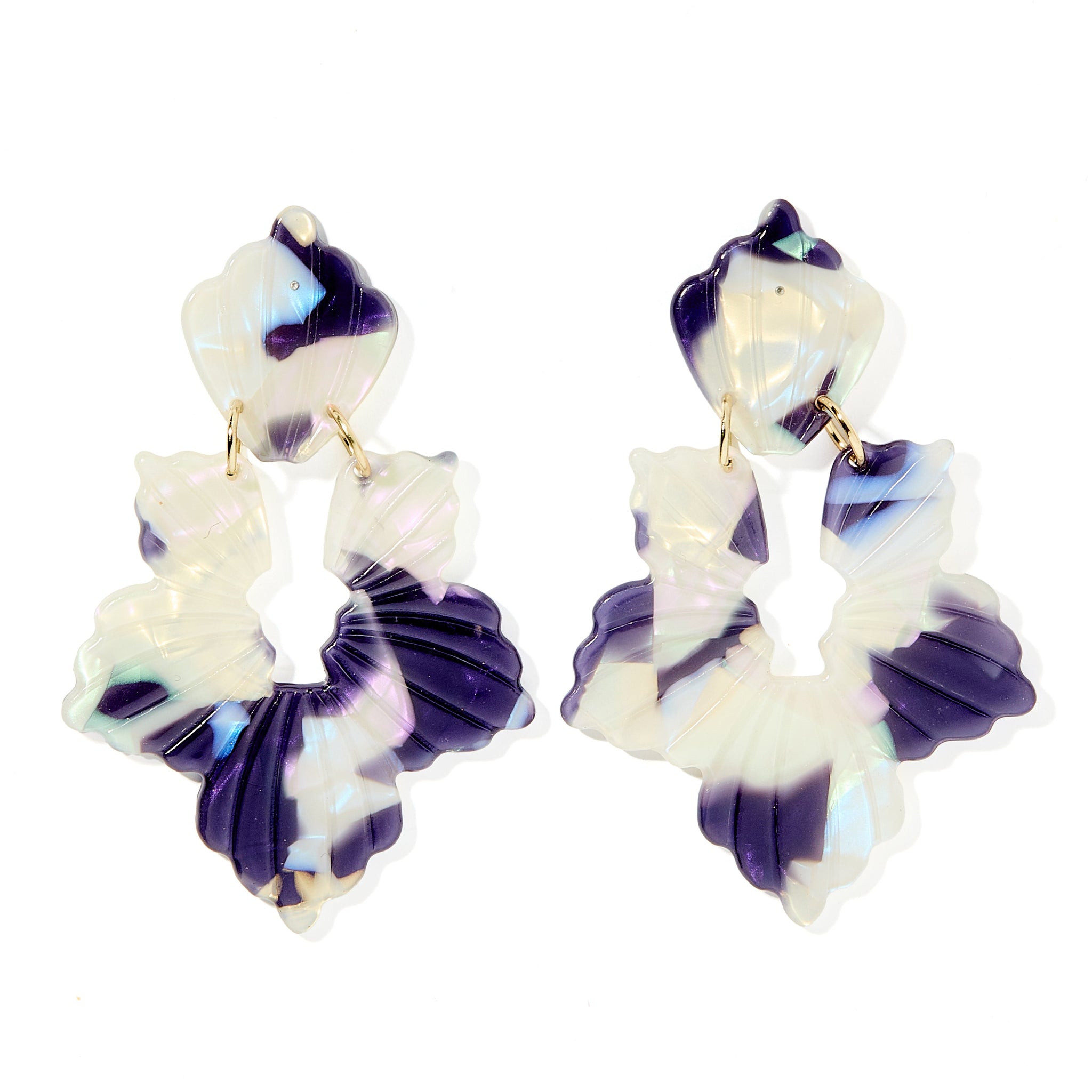 Michelle Statement Earring - Midnight Rain