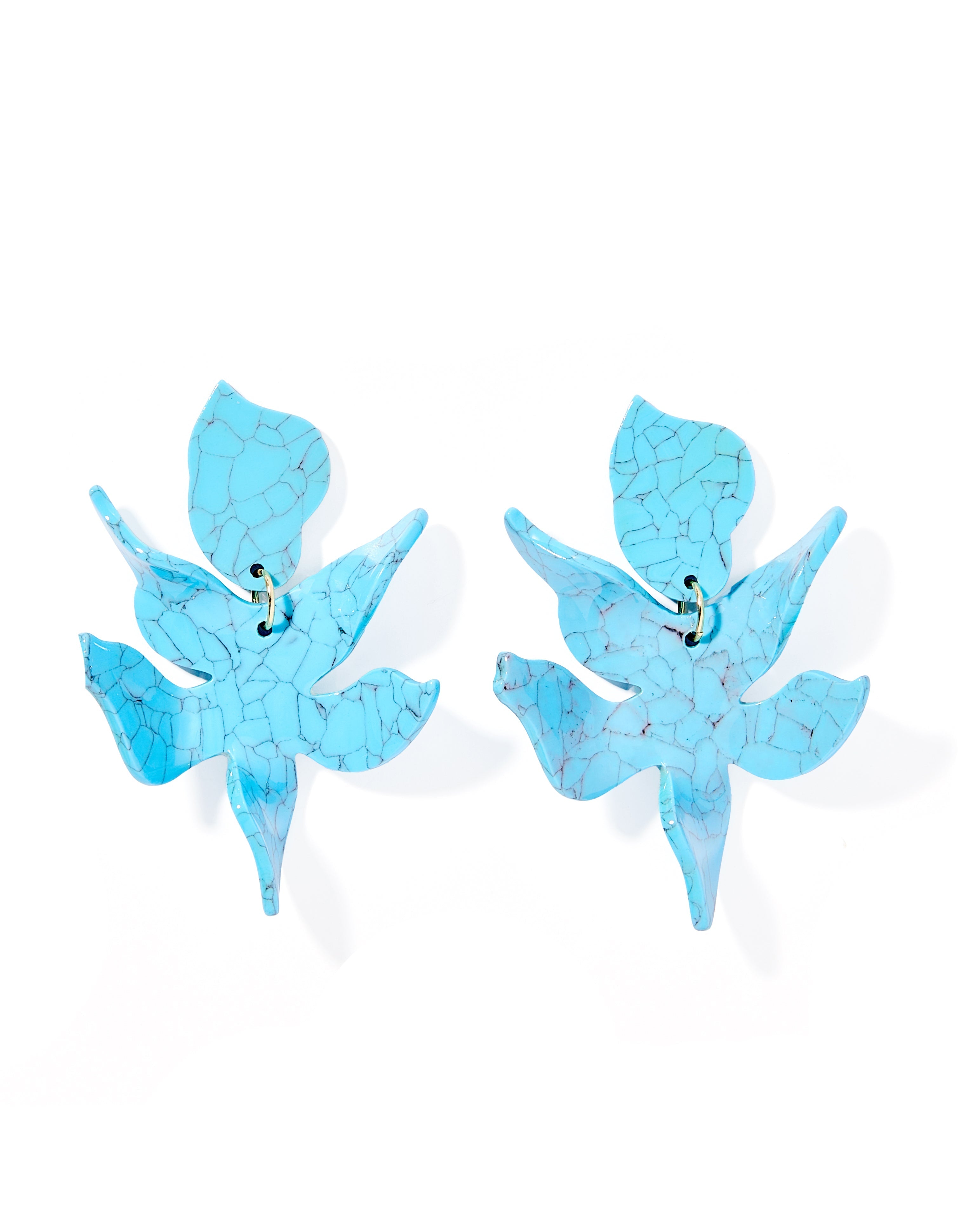 Flora Statement Earrings  - Turquoise