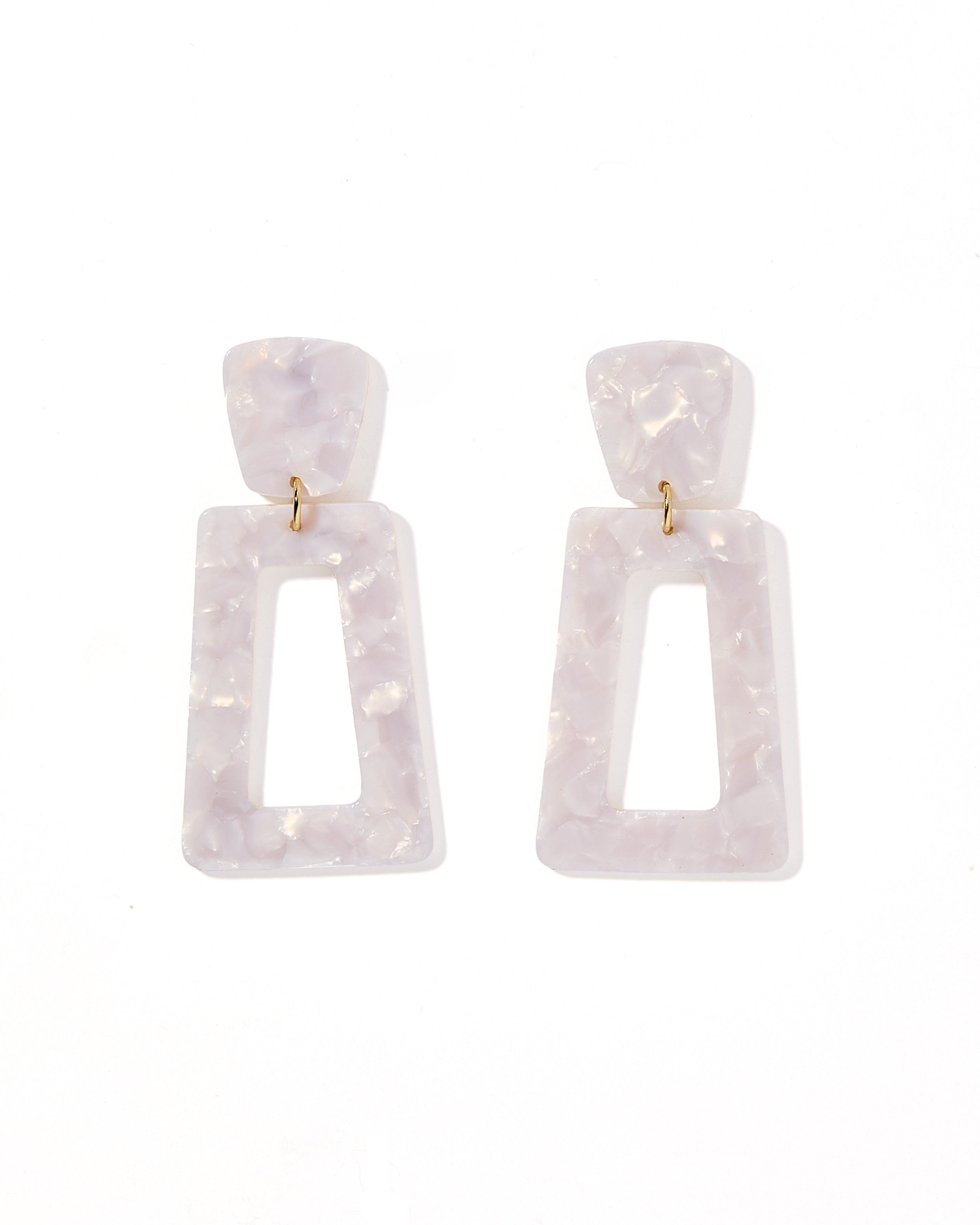 Kennedy Statement Earring - Pearl White