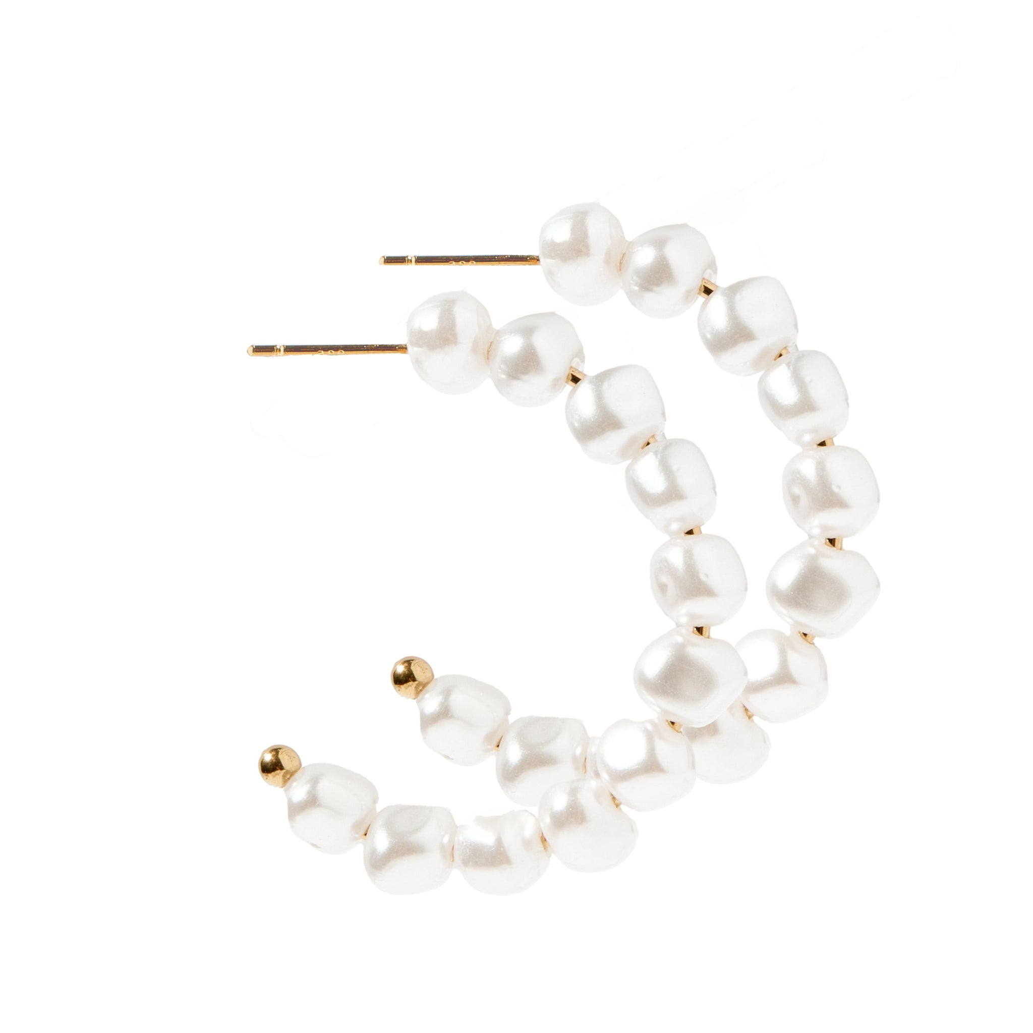 Tinsley Pearl Hoop Earring