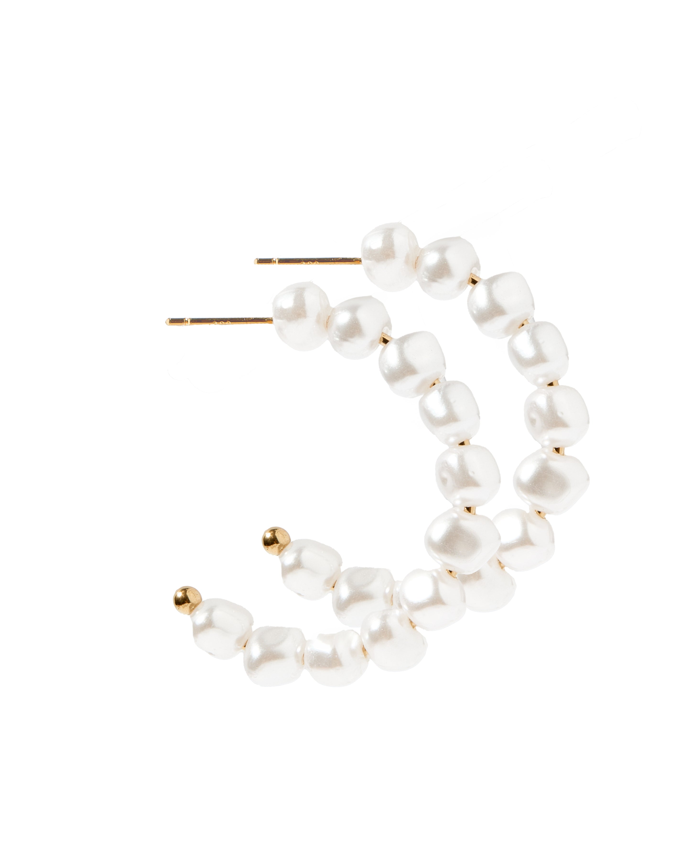 Tinsley Pearl Hoop Earring