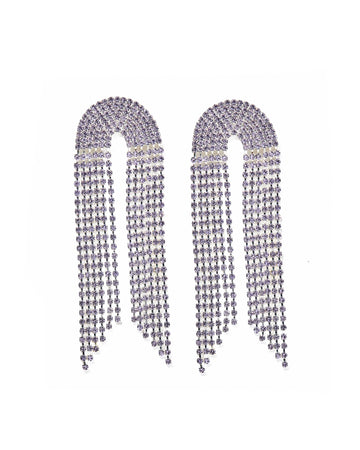 Blair Statement Earrings - Lavender