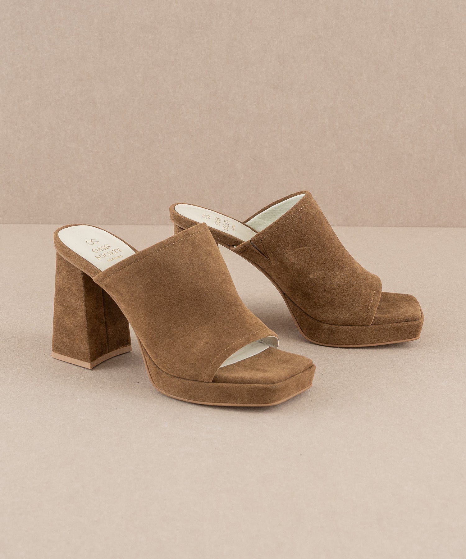The Vivienne Brown | Slip On Platform heel