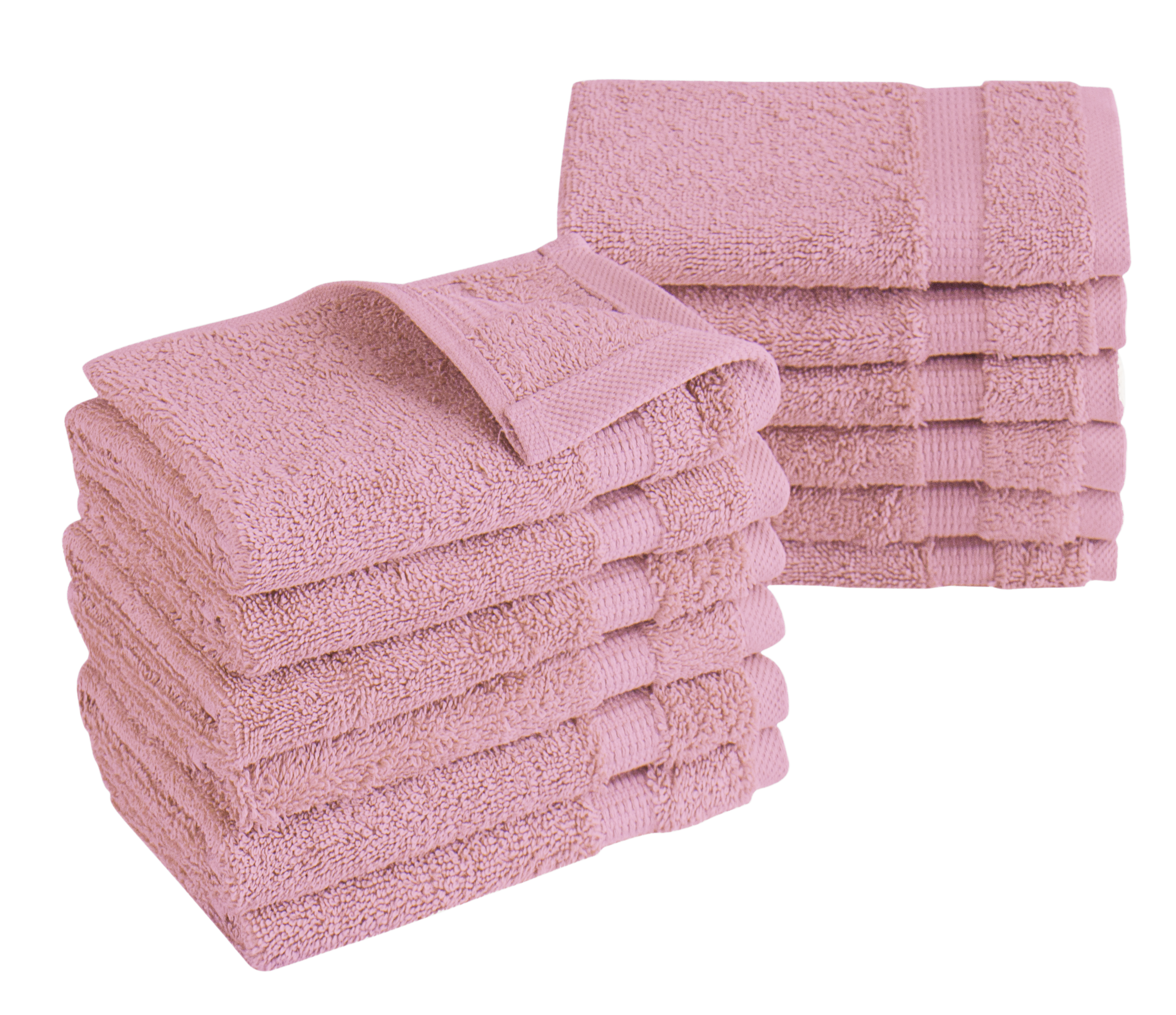 Villa Turkish Cotton Hotel Collection Washcloths - 12 Pieces