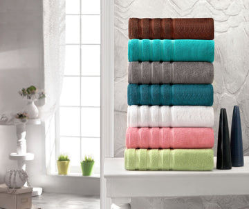 Antalya Turkish Cotton Hand Towels - 4 Pieces