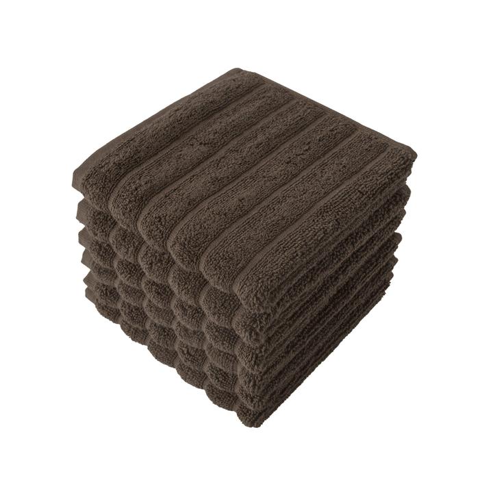Classic Turkish Towels 100% Turkish Cotton Washcloths Set of 6, Absorbent & Quick Dry, Face Towels Wash Cloths for Hotel, Spa & Gym I 13"x13"