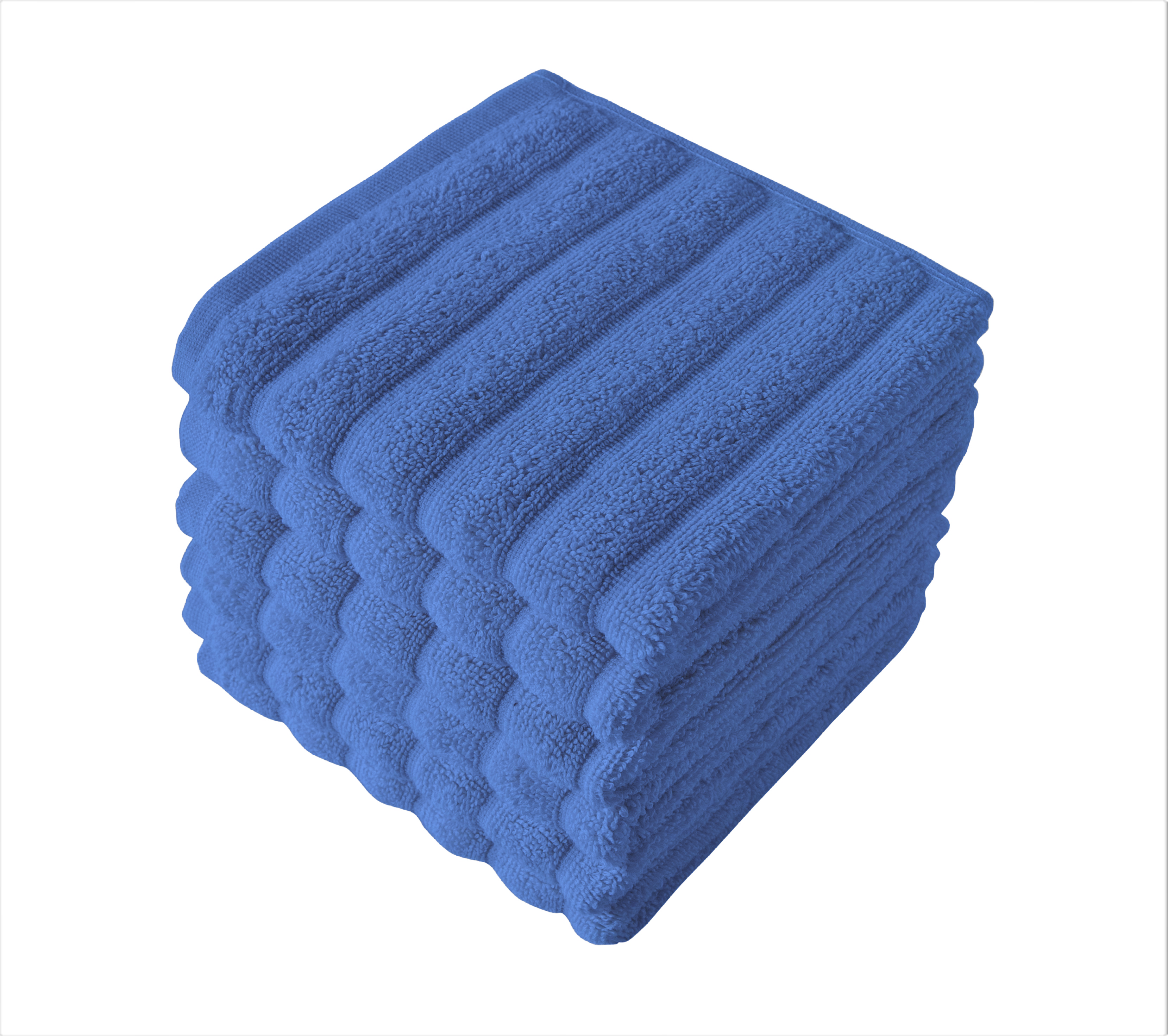 Classic Turkish Towels 100% Turkish Cotton Washcloths Set of 6, Absorbent & Quick Dry, Face Towels Wash Cloths for Hotel, Spa & Gym I 13"x13"