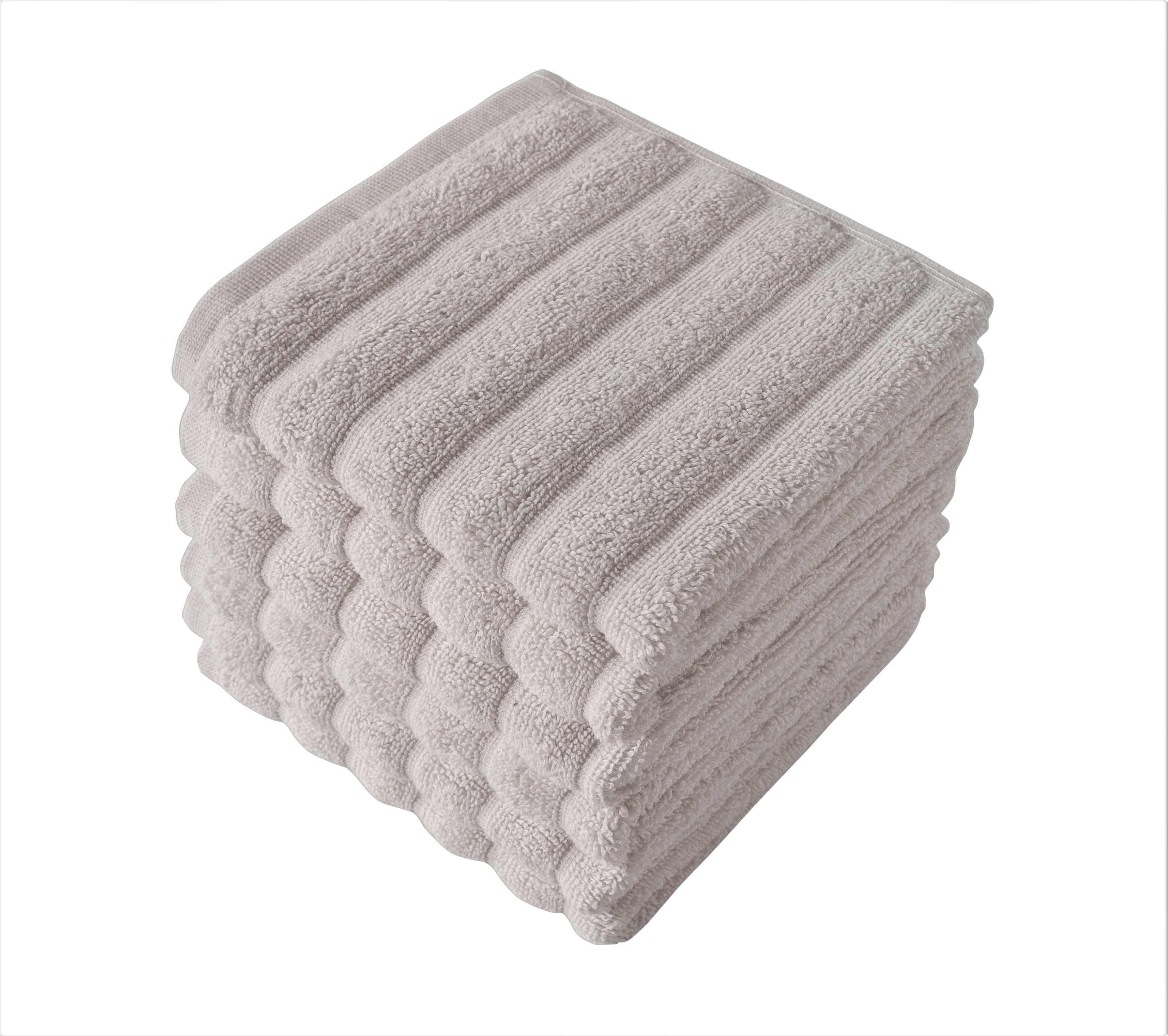 Classic Turkish Towels 100% Turkish Cotton Washcloths Set of 6, Absorbent & Quick Dry, Face Towels Wash Cloths for Hotel, Spa & Gym I 13"x13"
