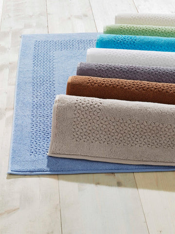 Mei-Tal Turkish Cotton Bath Mat - 2 Pieces