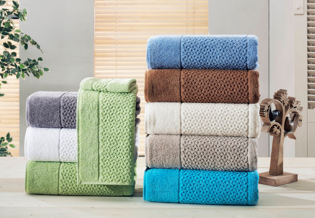 Mei-Tal Turkish Cotton Jacquard Towel Set of 6