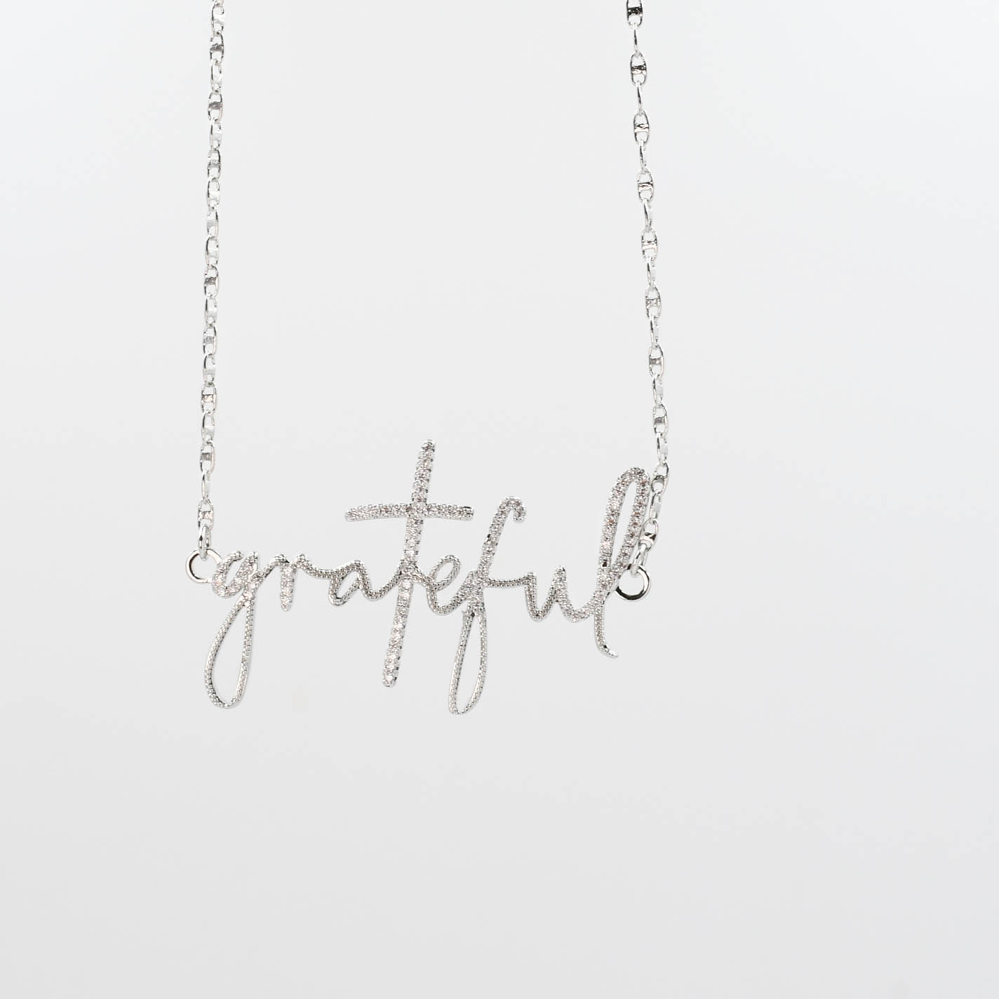 Grateful Silver Necklace