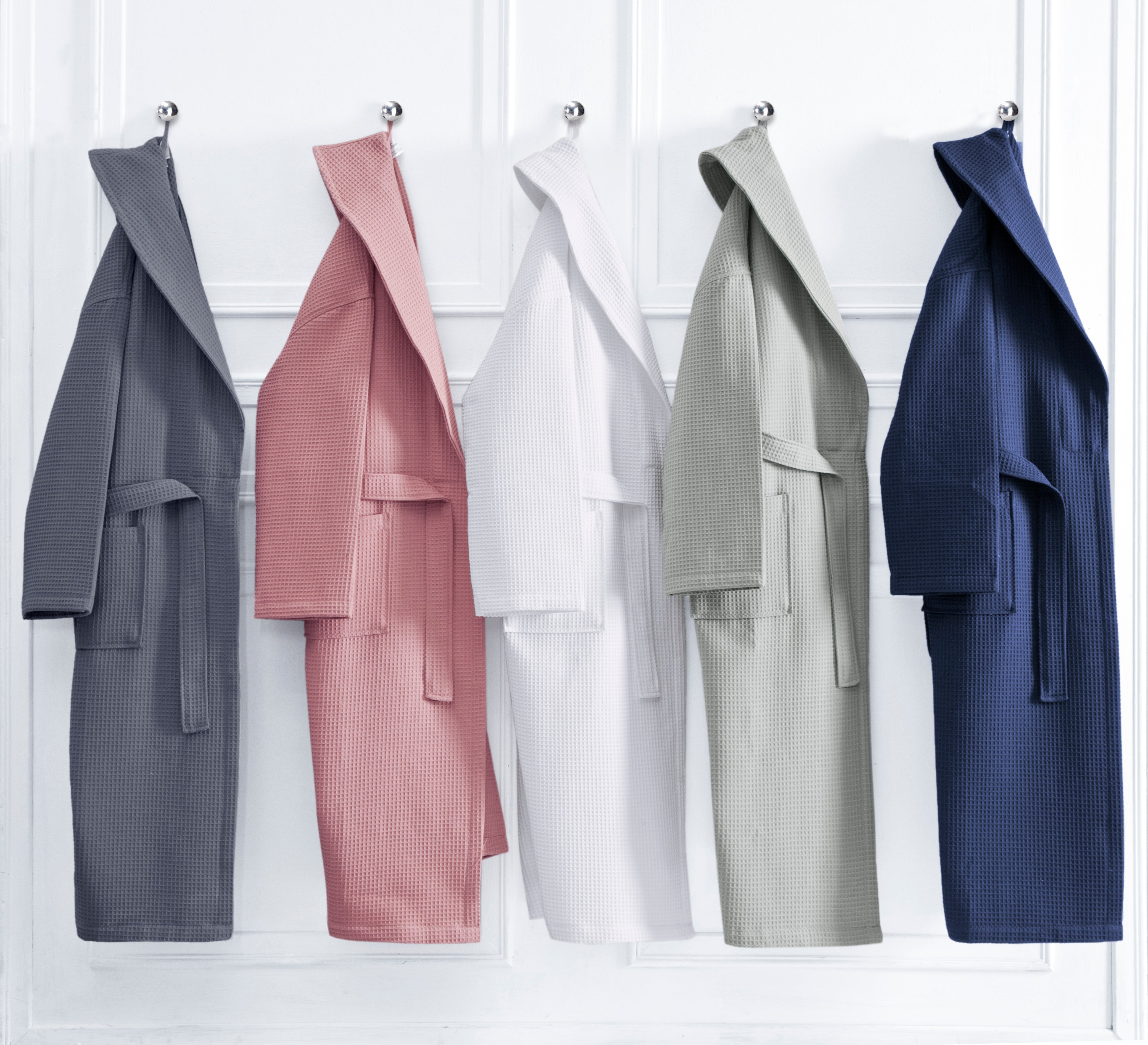 Cruze Collection Waffle Weave Turkish Cotton Unisex Bathrobe