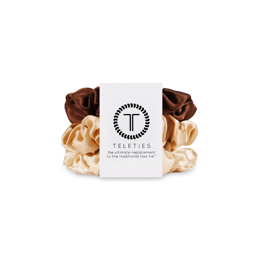 Teleties Small Silk Scrunchie - For the Love of Nudes