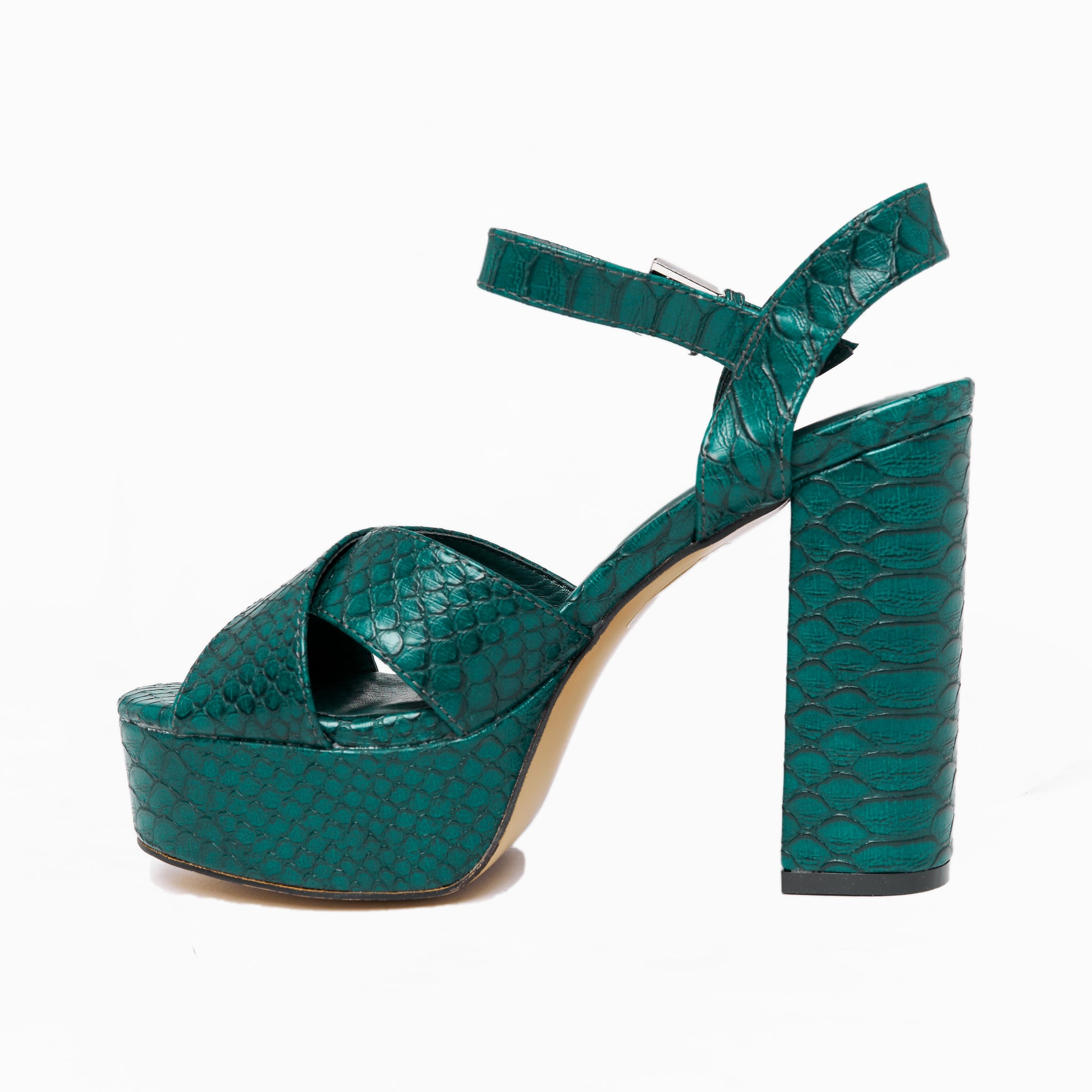 Eugenia Platform Heel - Green