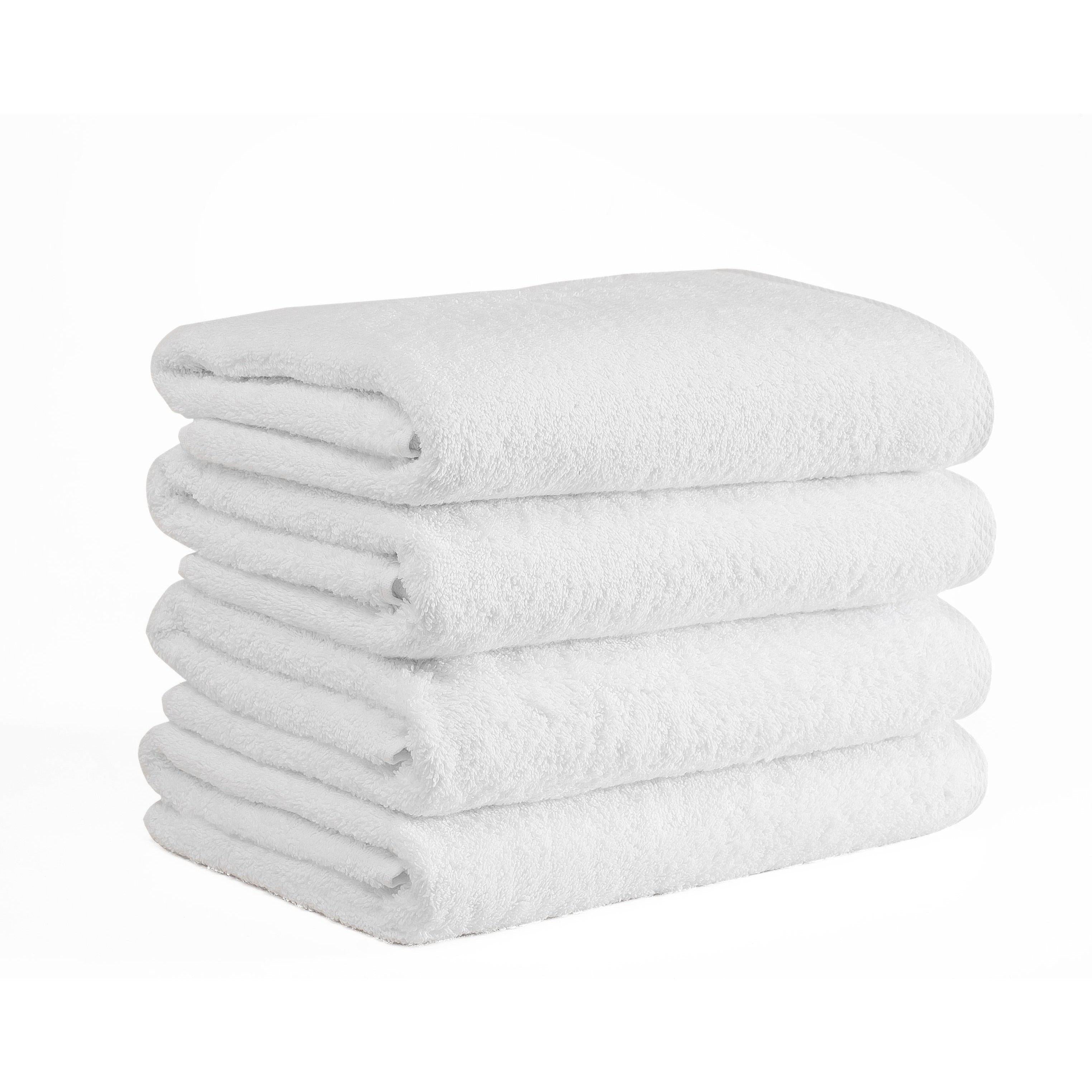 CTT - 4 Piece Bath Towel Set, 100% Turkish Cotton, Quick Dry, Absorbent & Comfy Towels for Spa & Hotel