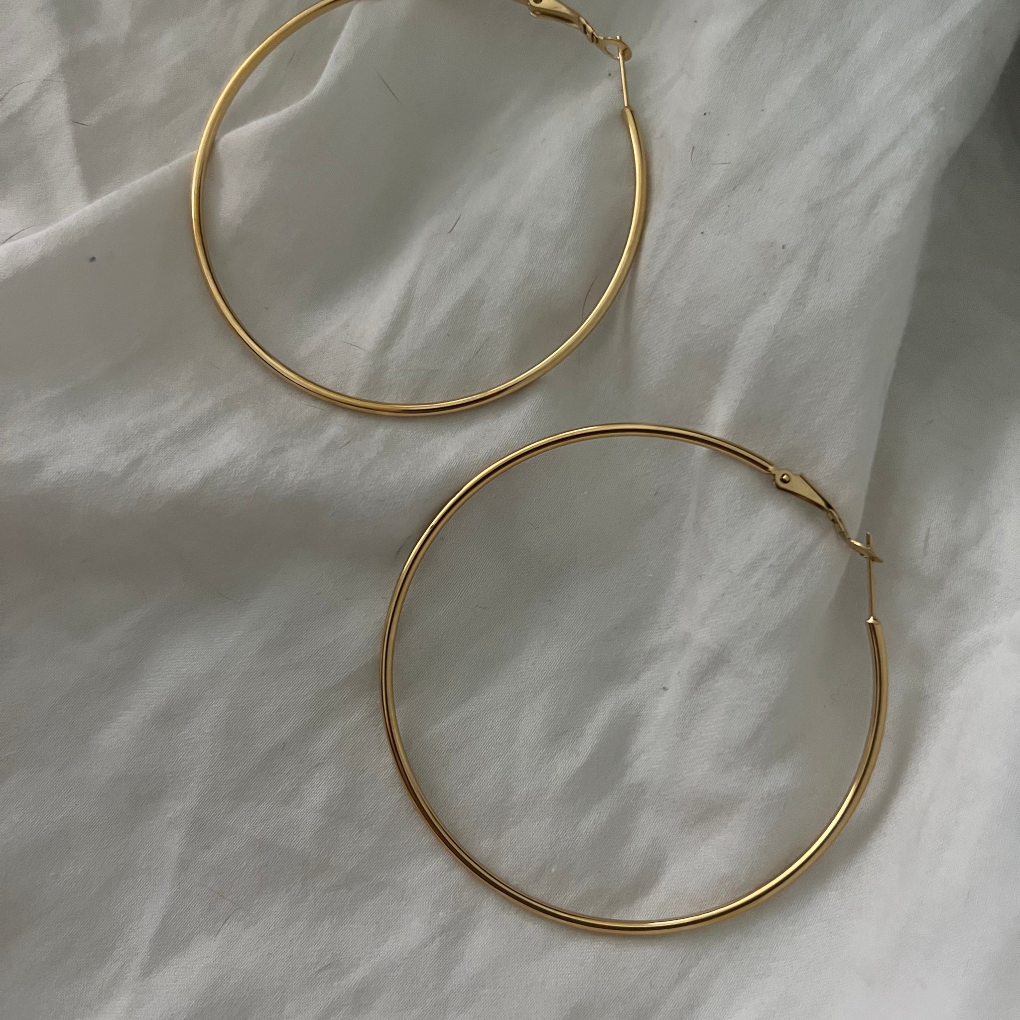 XL GOLD HOOPS