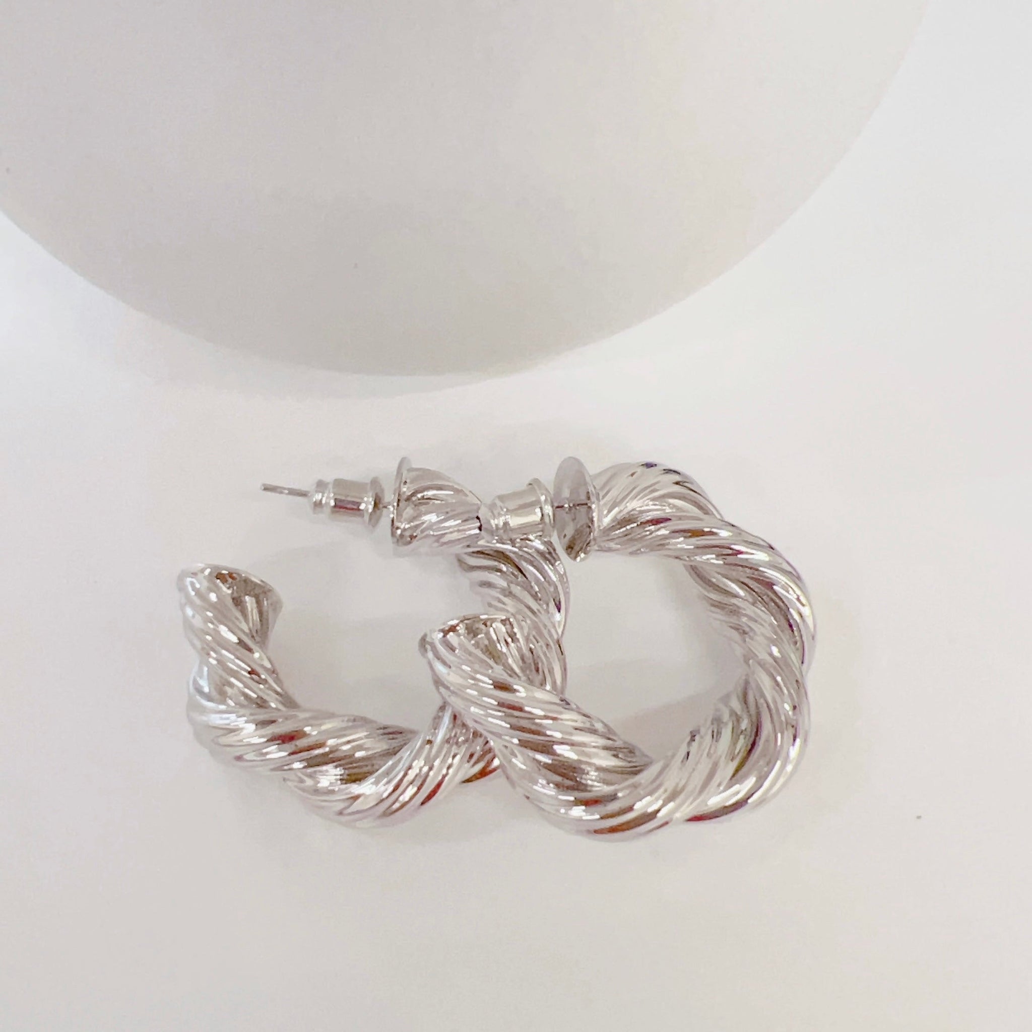 The Jennifer Hoop Earrings Silver
