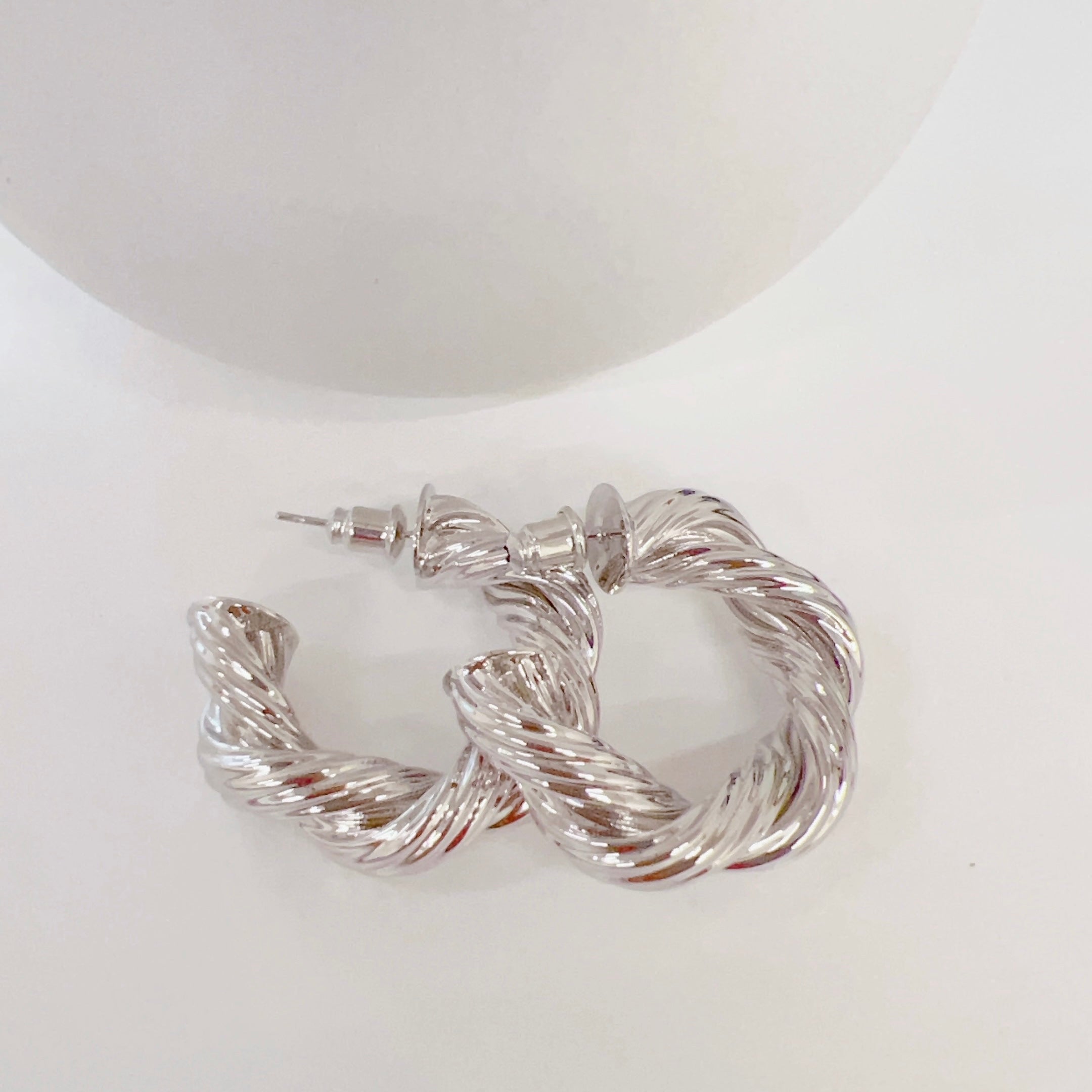 The Jennifer Hoop Earrings Silver