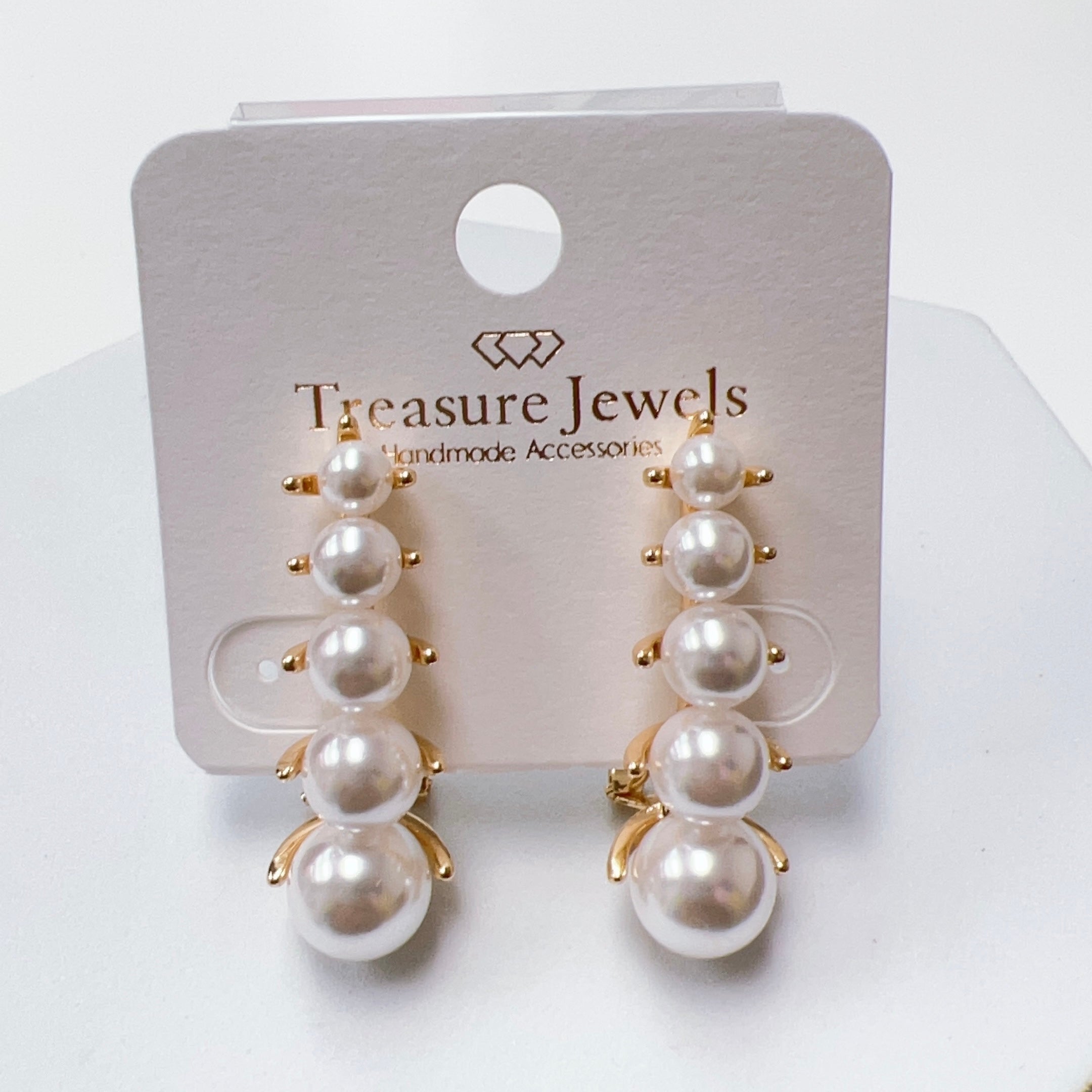 Pearl Crawler Earrings