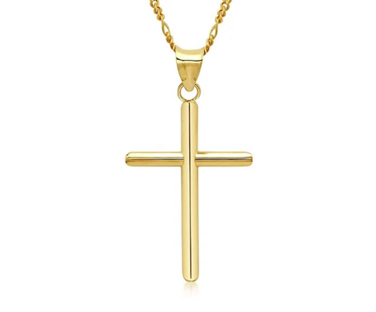 LARGE CROSS NECKLACE