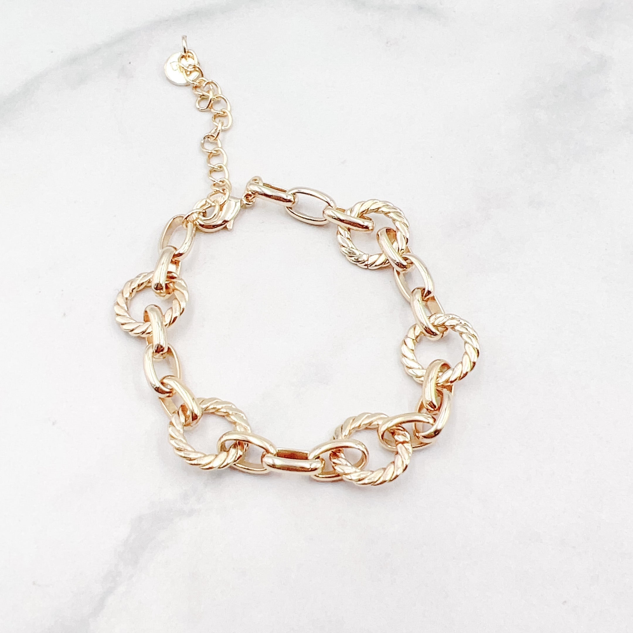 Circle Chain Bracelet Gold