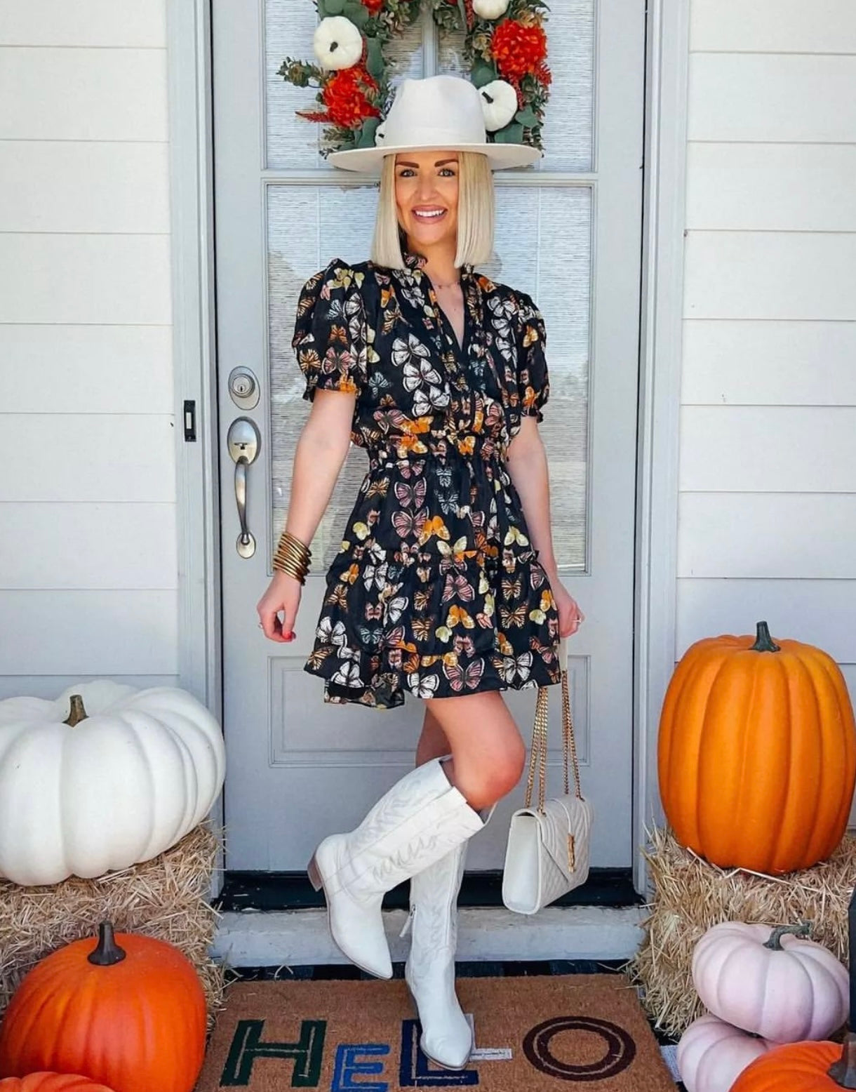 Clementine Elastic Waist Mini Dress - Mariposa