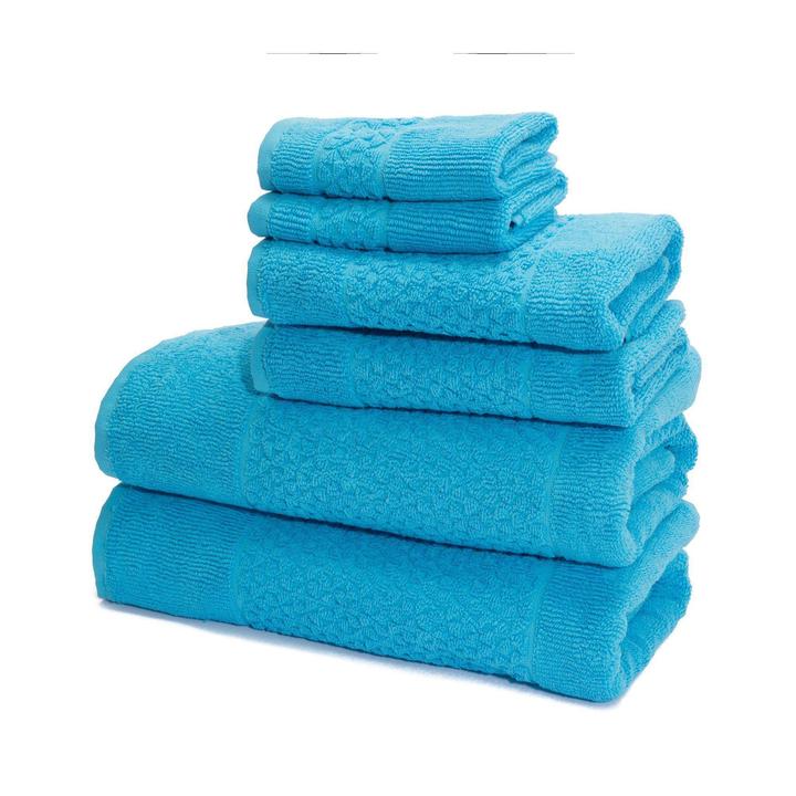 Mei-Tal Turkish Cotton Jacquard Towel Set of 6