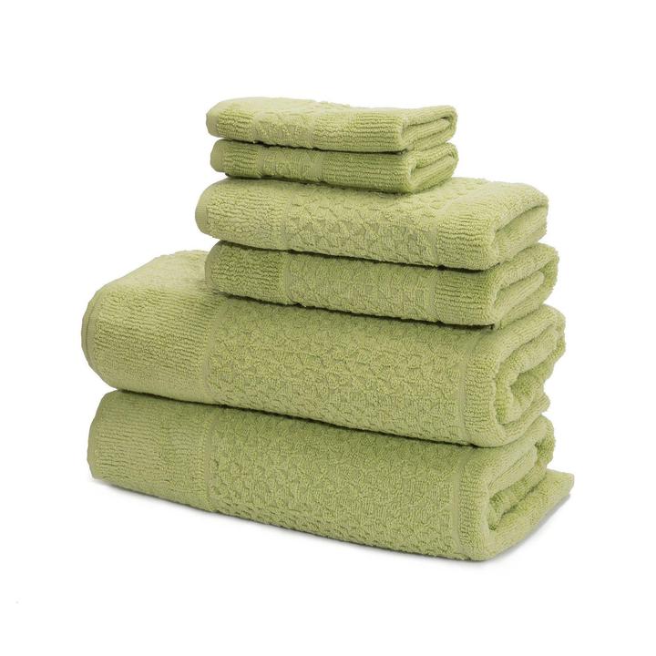 Mei-Tal Turkish Cotton Jacquard Towel Set of 6