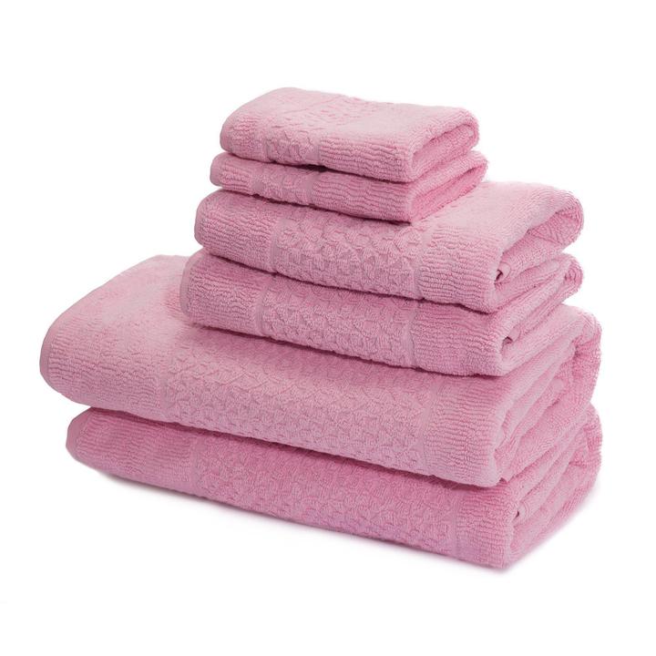 Mei-Tal Turkish Cotton Jacquard Towel Set of 6
