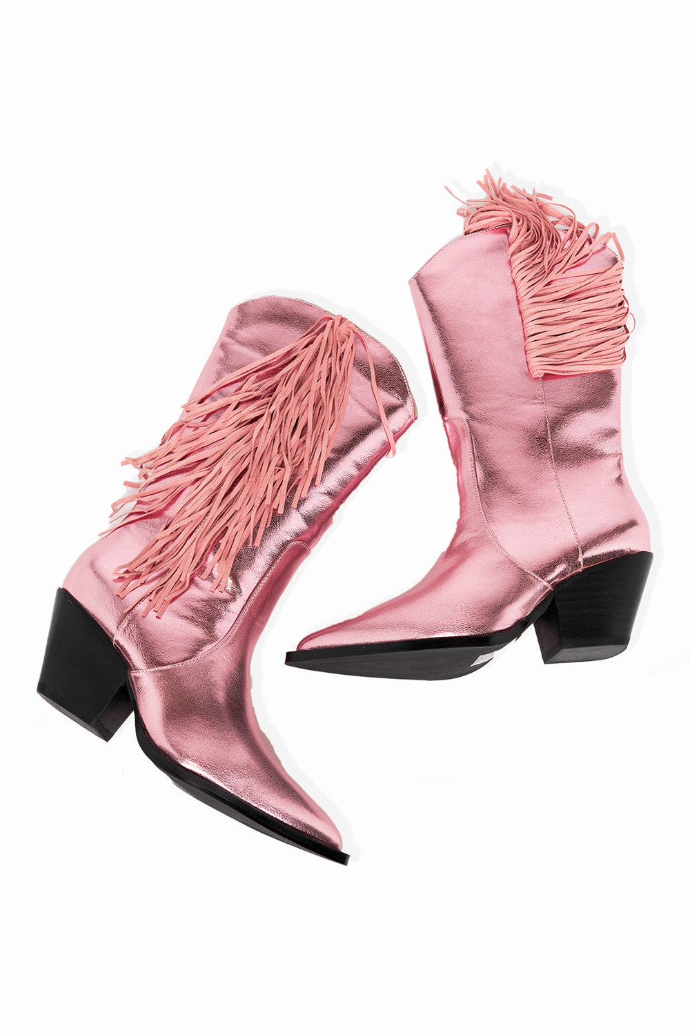 Andi Fringe Boot - Light Pink