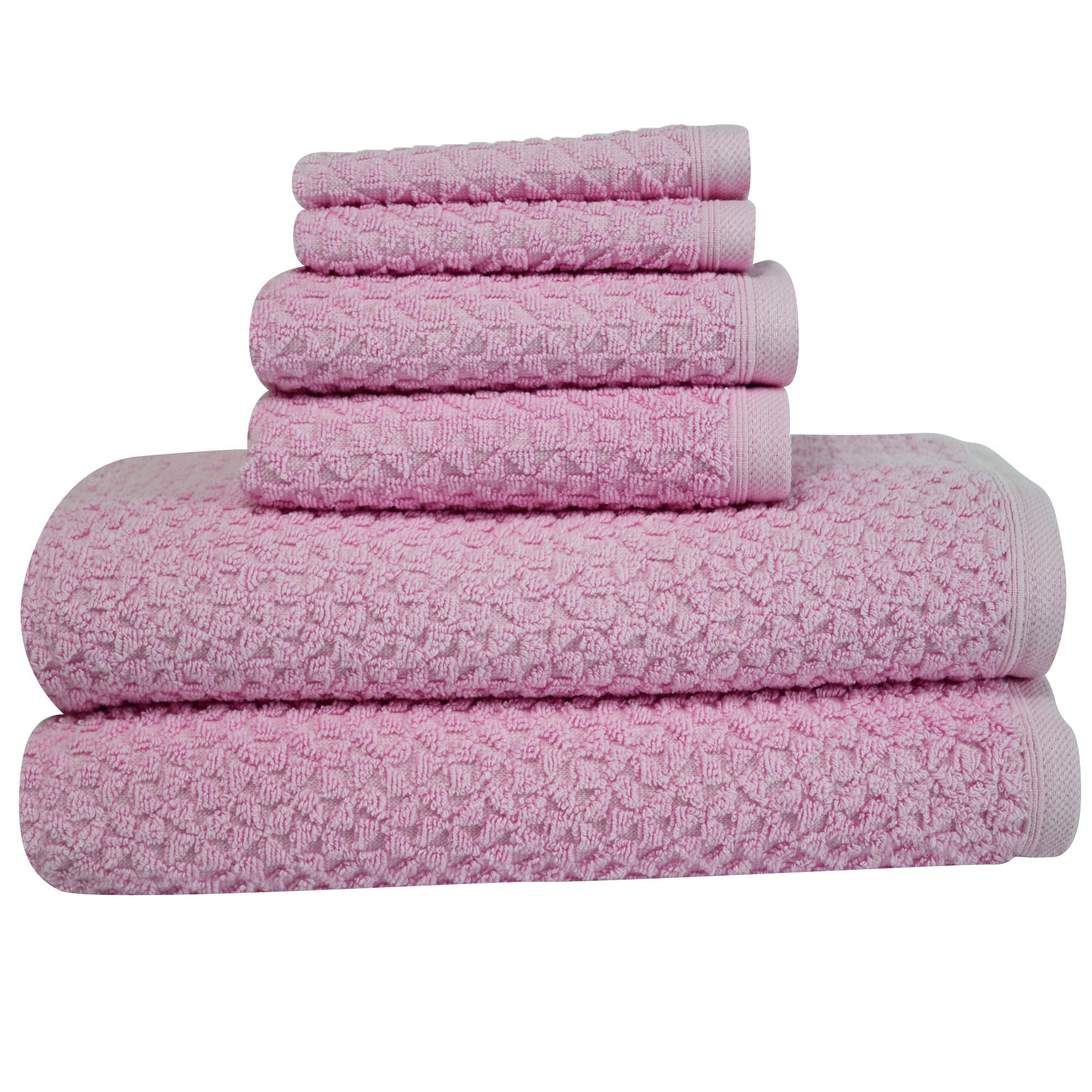 Hardwick %100 Turkish Cotton Towel Set of 6 - 2 Bath Towels, 2 Hand Towels & 2 Washcloths - Soft, Absorbent & Quick Dry