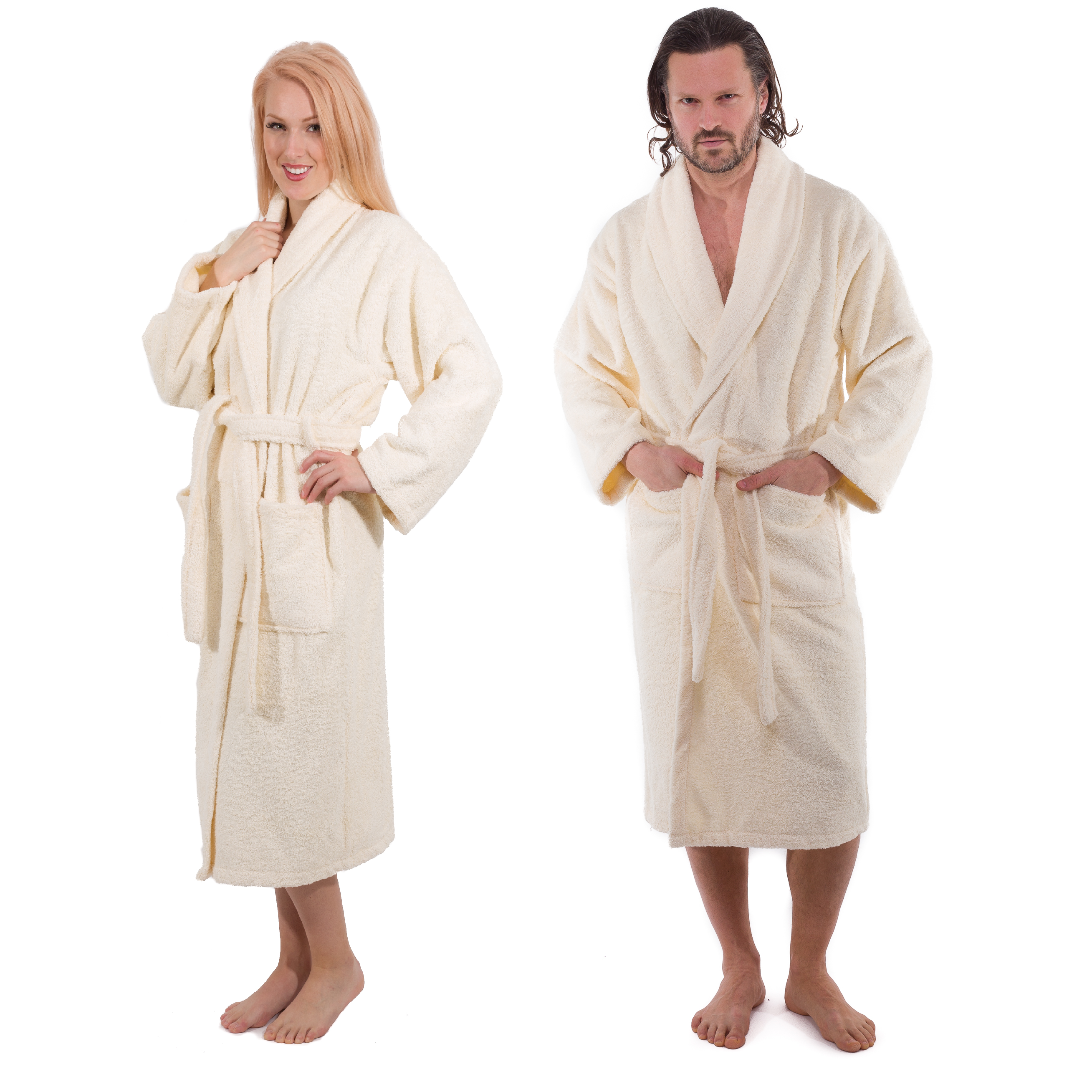 Classic Turkish Combed Cotton Luxurious Soft and Comfy Unisex Bathrobes