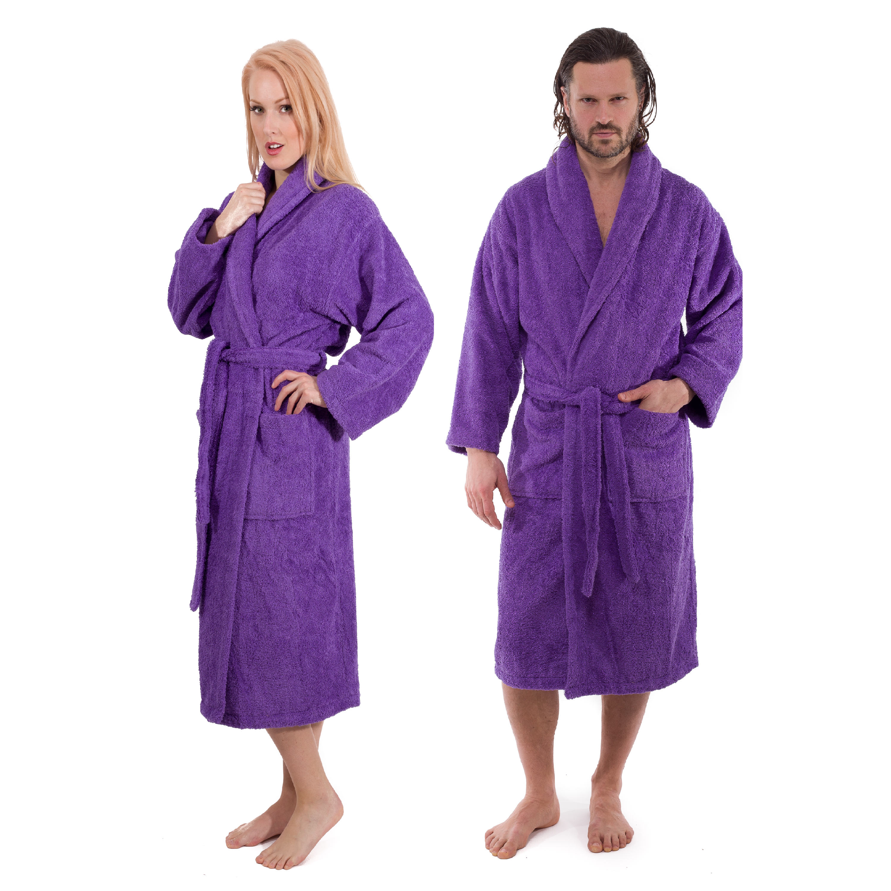 Classic Turkish Combed Cotton Luxurious Soft and Comfy Unisex Bathrobes