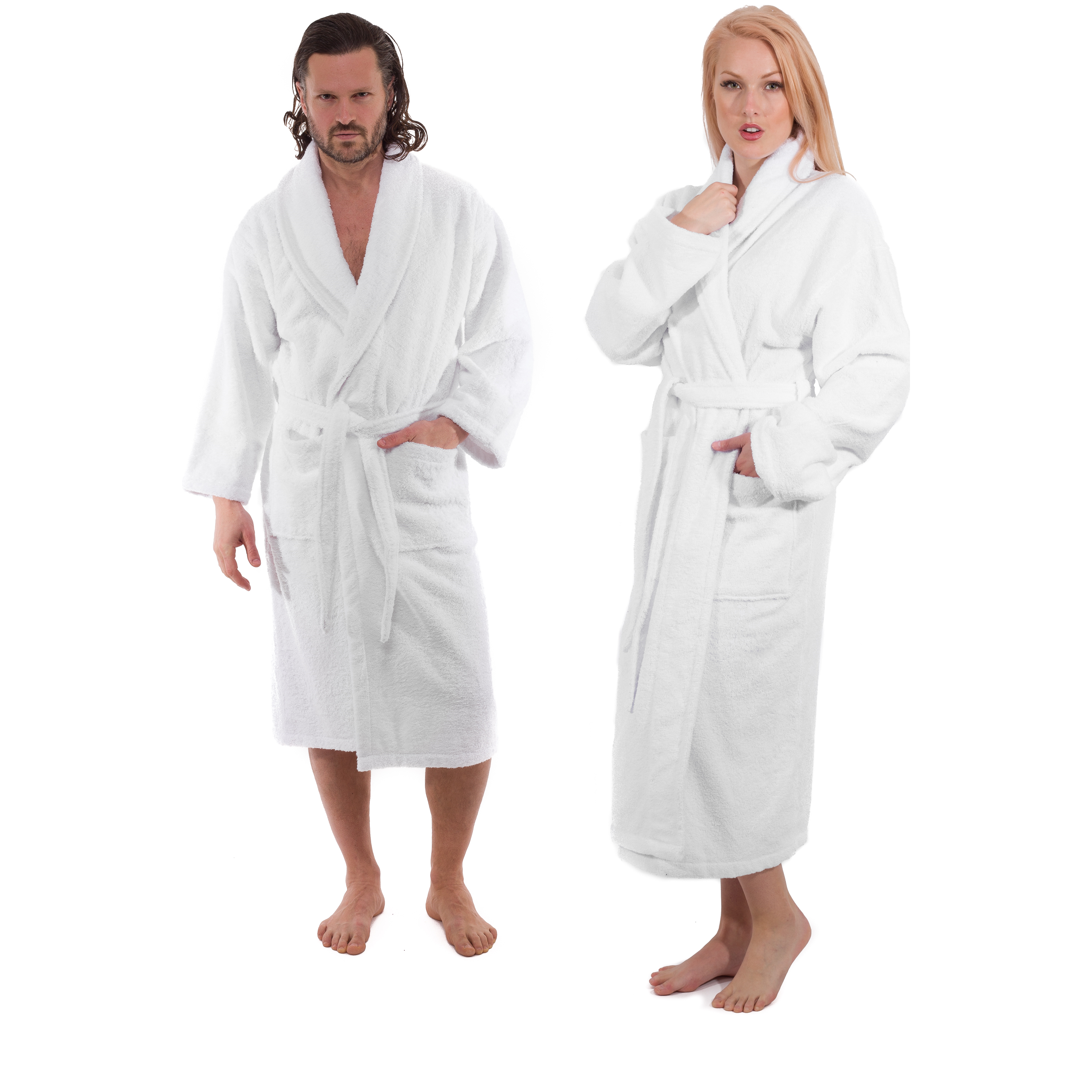 Classic Turkish Combed Cotton Luxurious Soft and Comfy Unisex Bathrobes