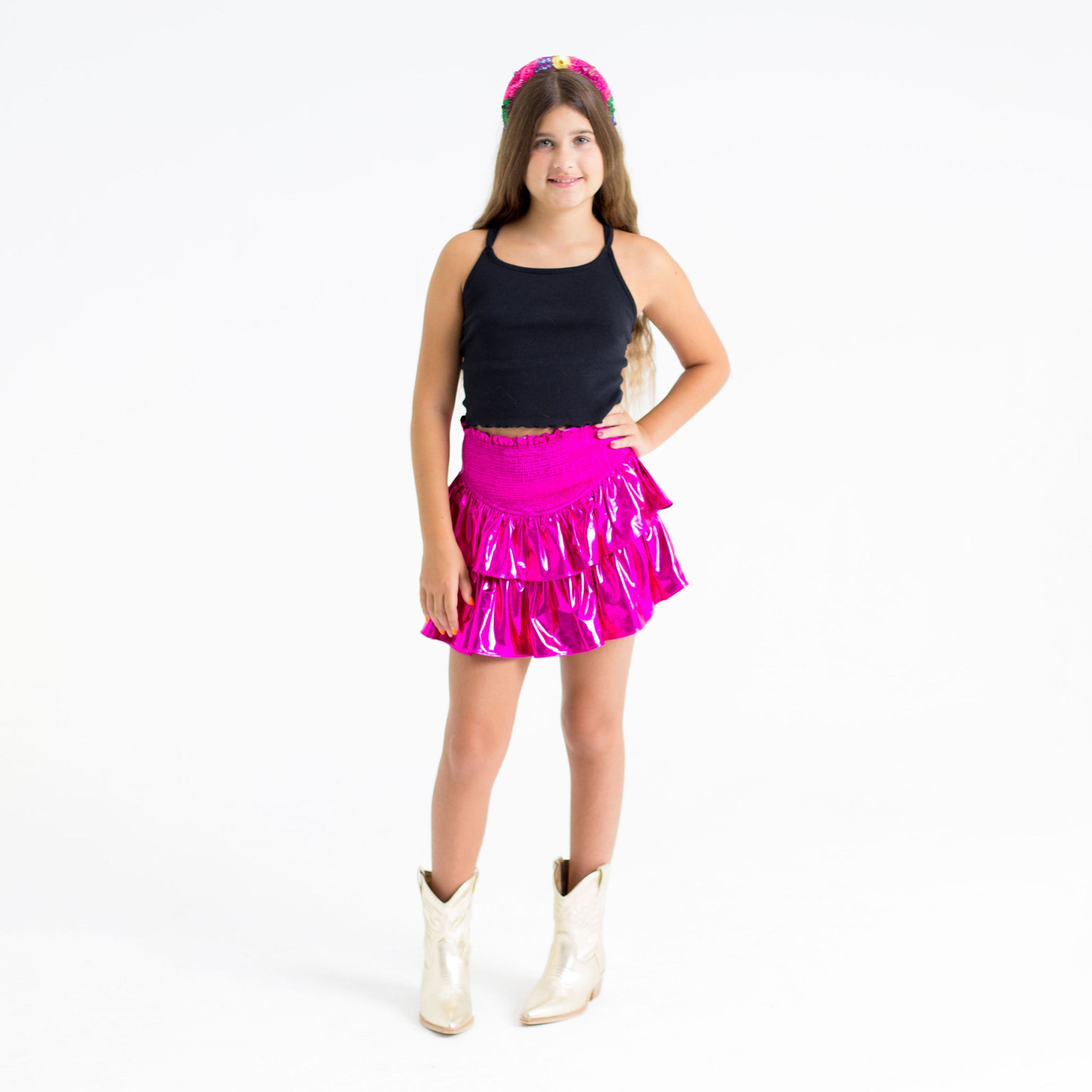 Brookie Fuchsia Tween Skort